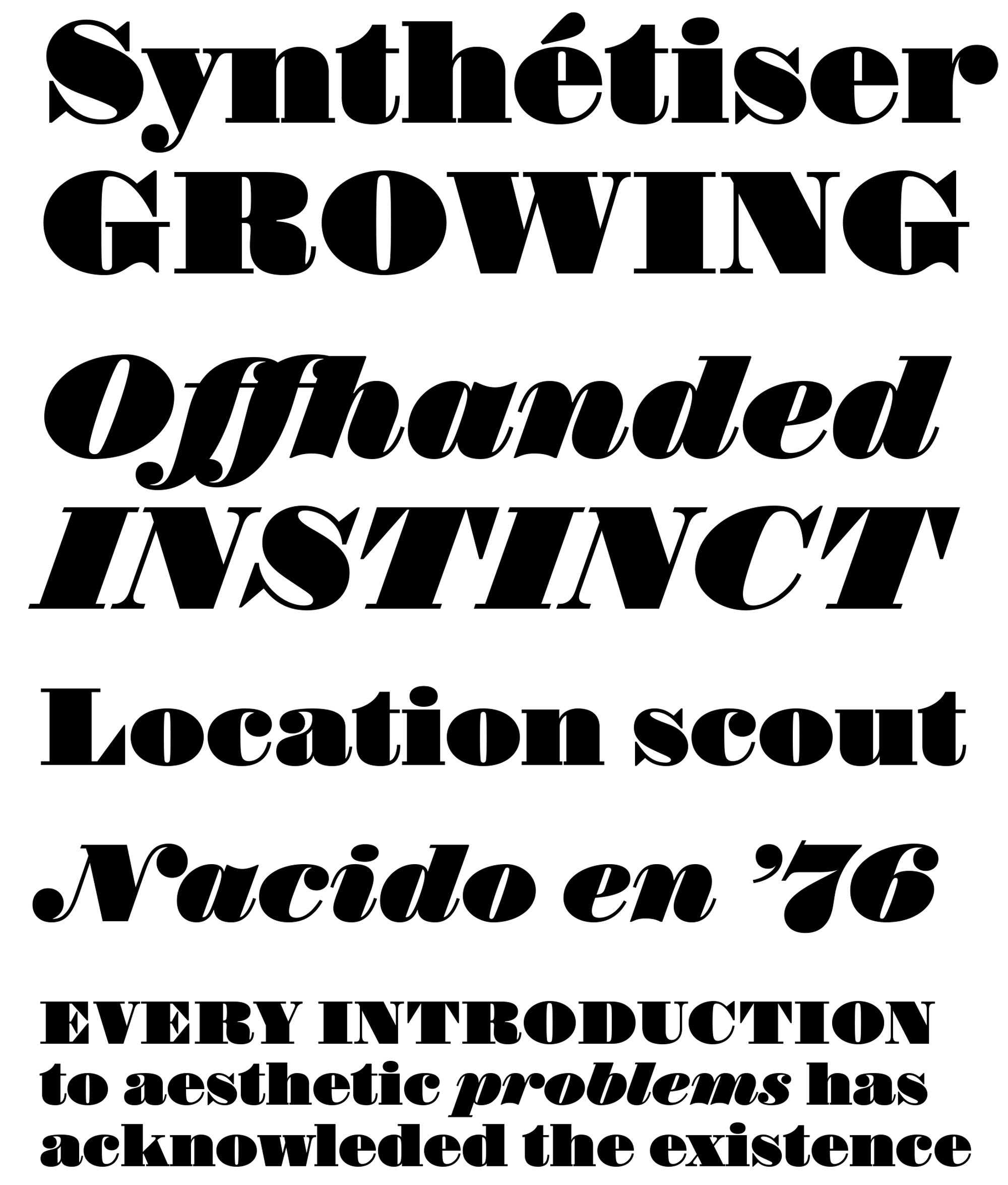 Muestra tipográfica