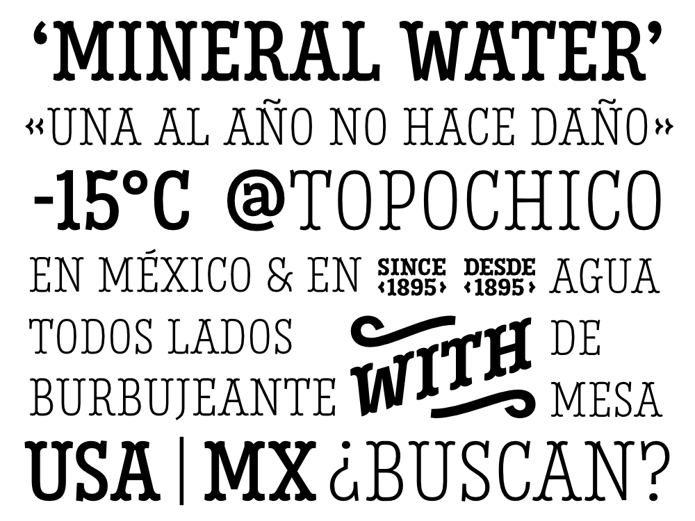 Muestra tipográfica