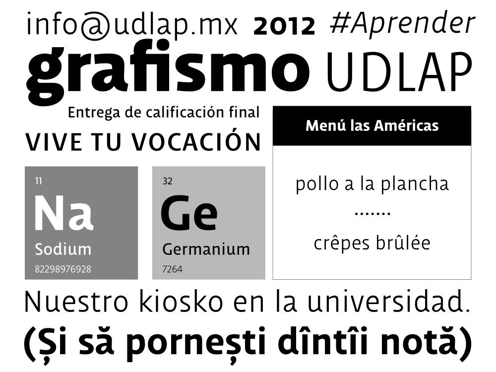 Muestra tipográfica