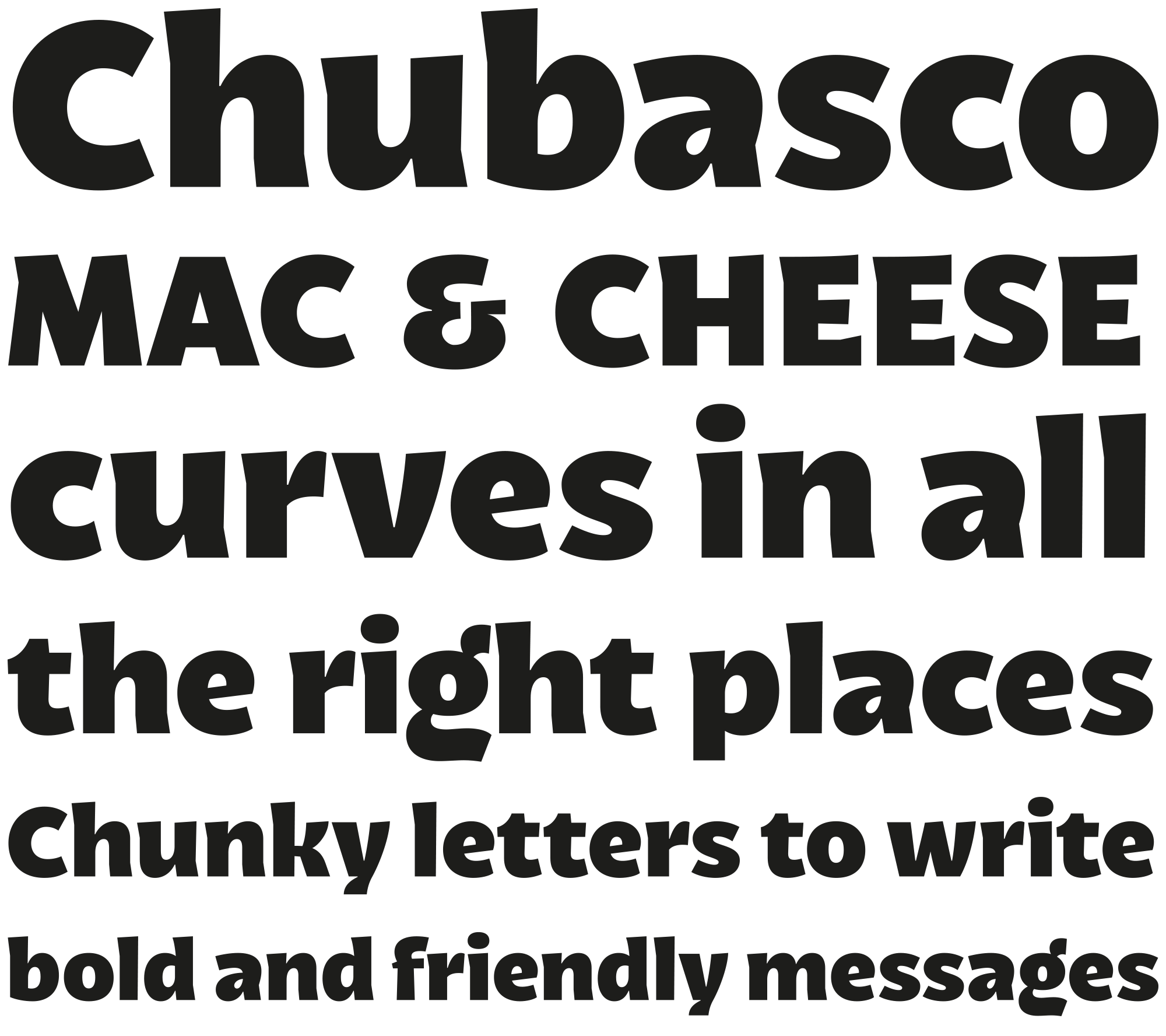 Muestra tipográfica