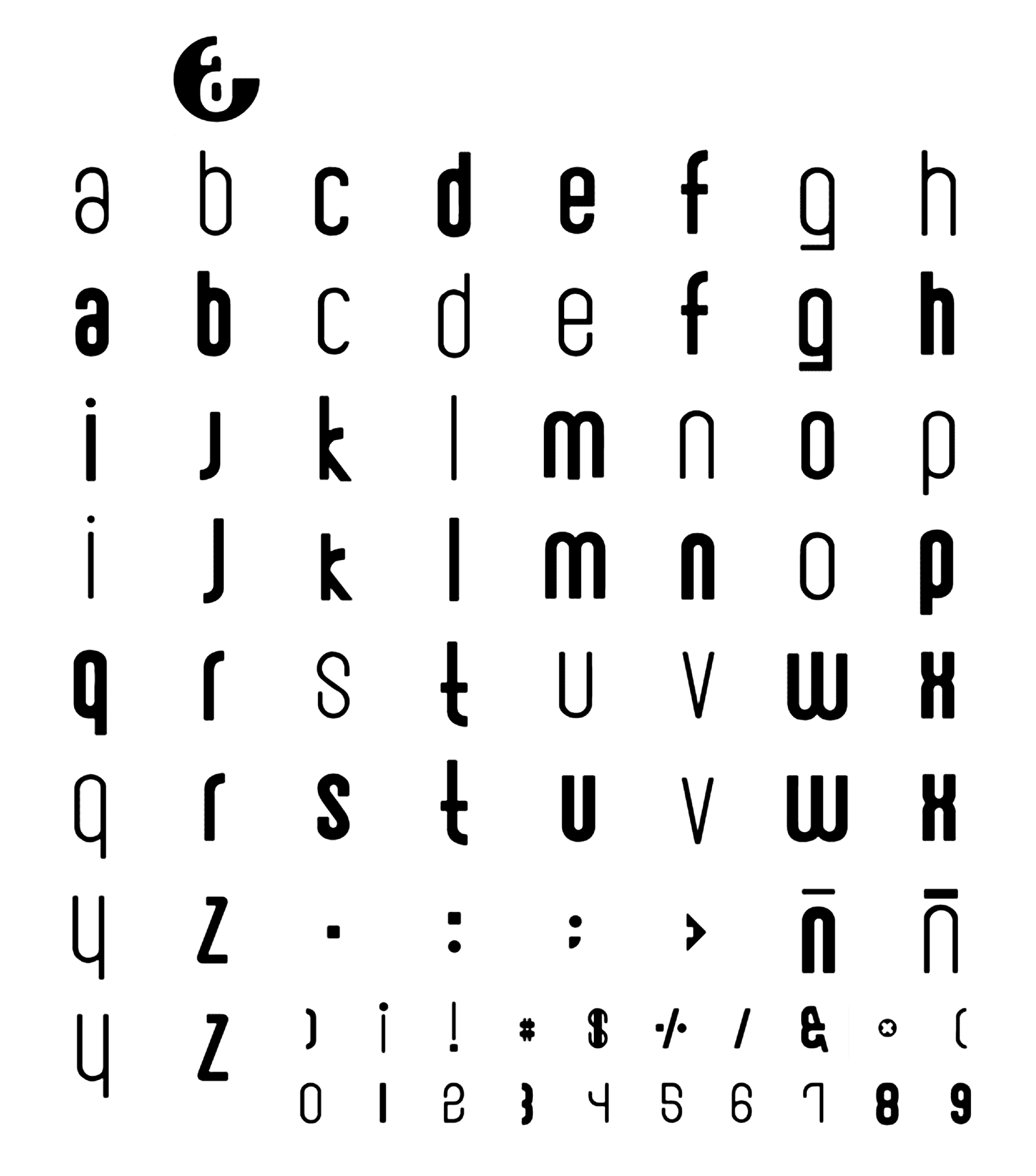 Muestra tipográfica