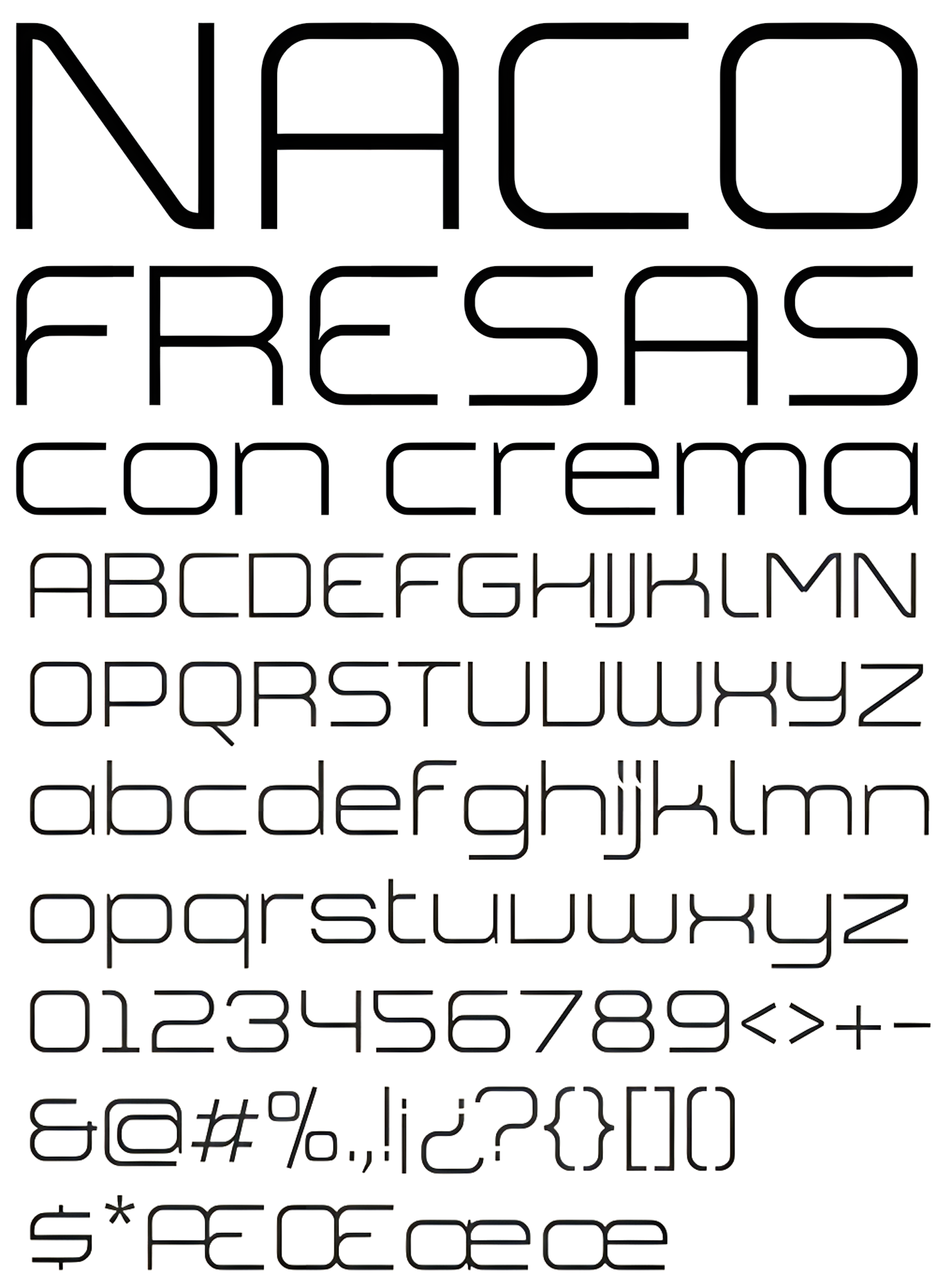 Muestra tipográfica