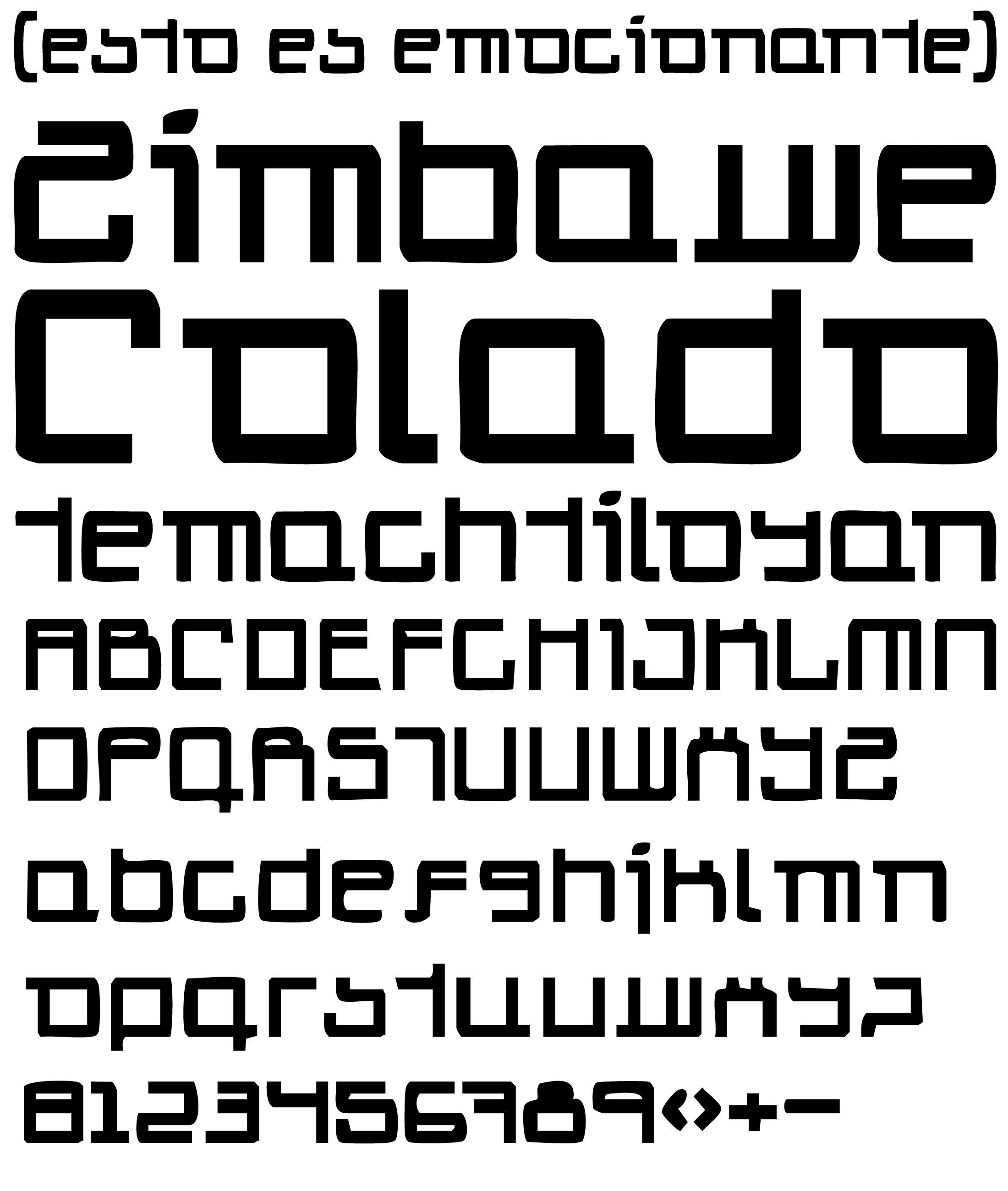 Muestra tipográfica