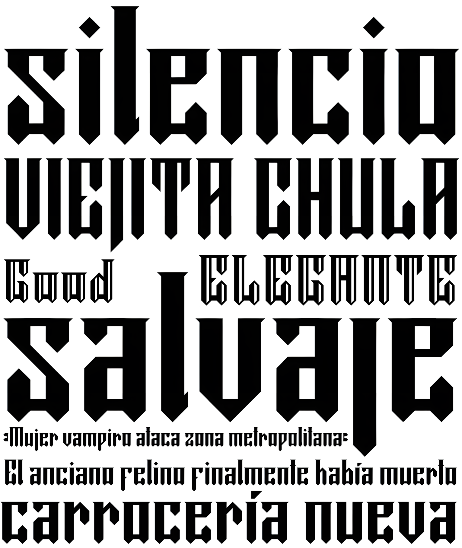 Muestra tipográfica