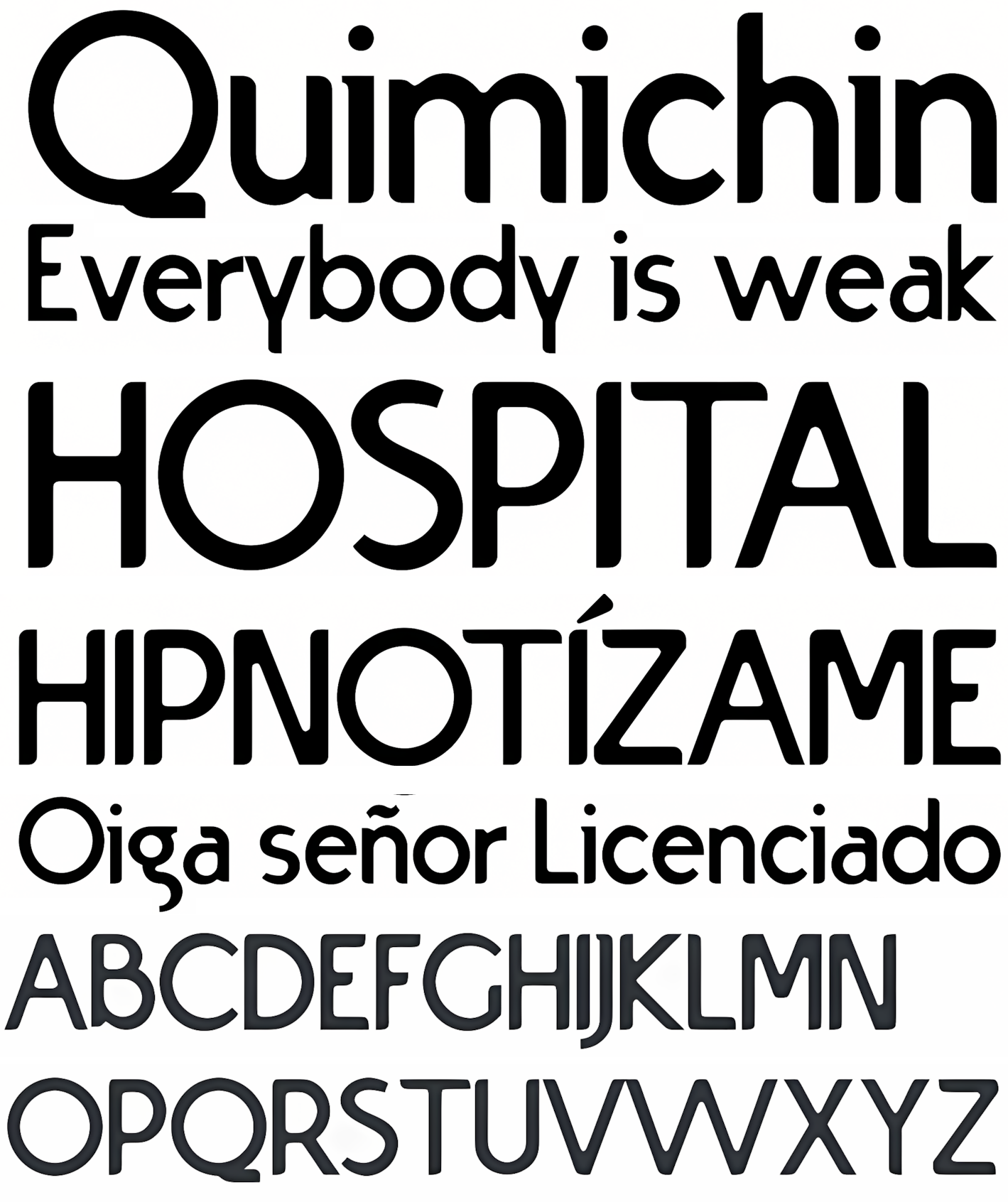 Muestra tipográfica