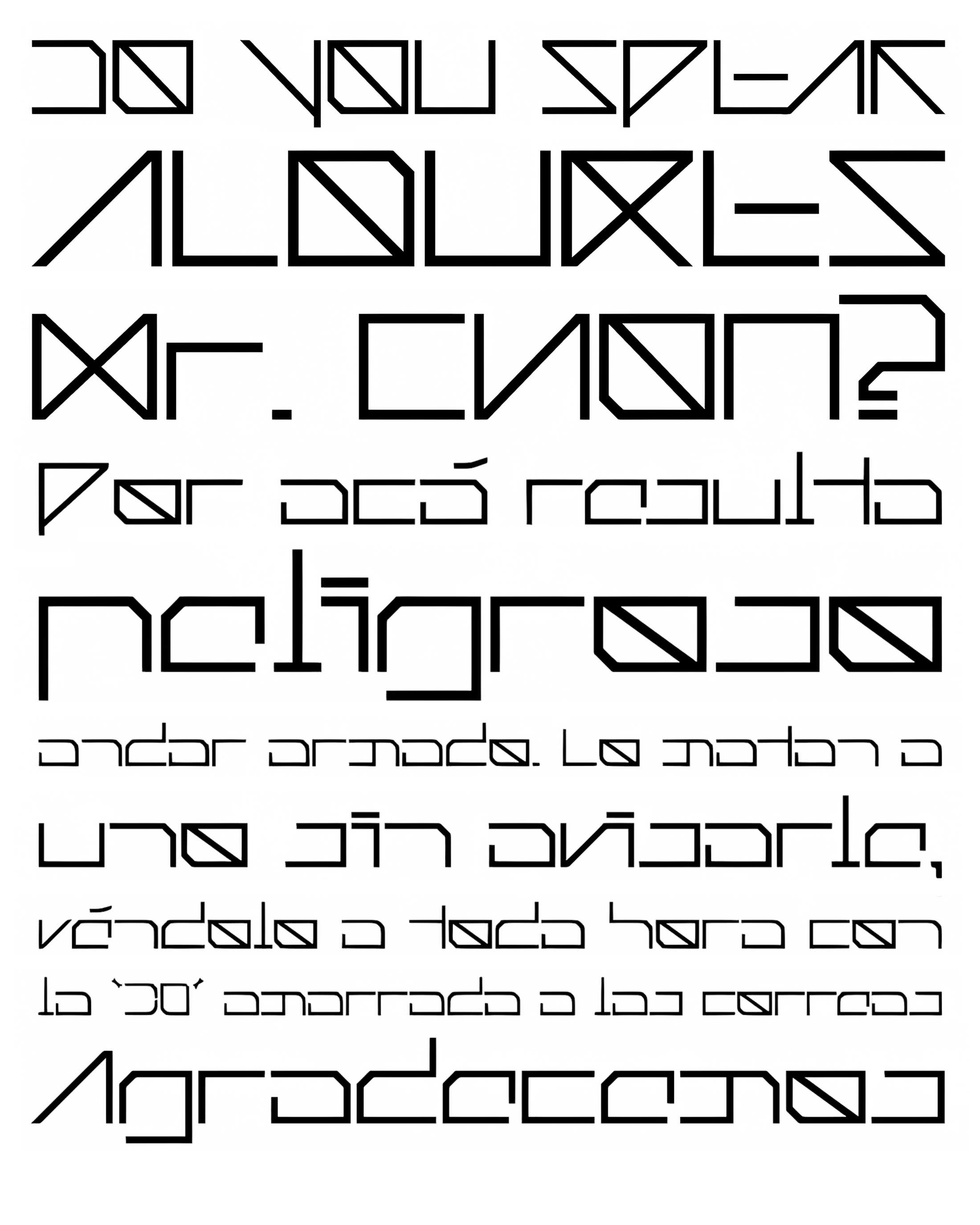 Muestra tipográfica