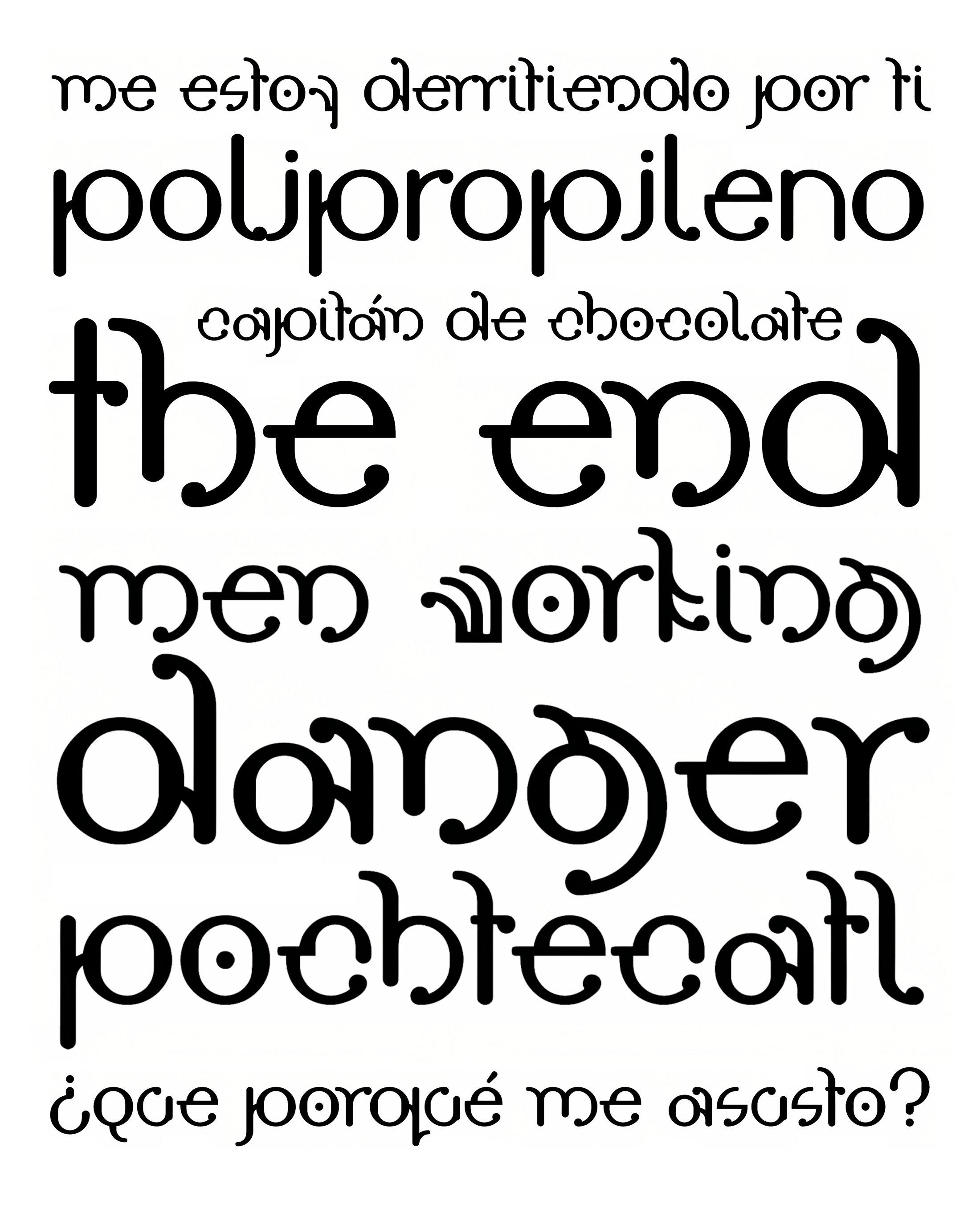 Muestra tipográfica