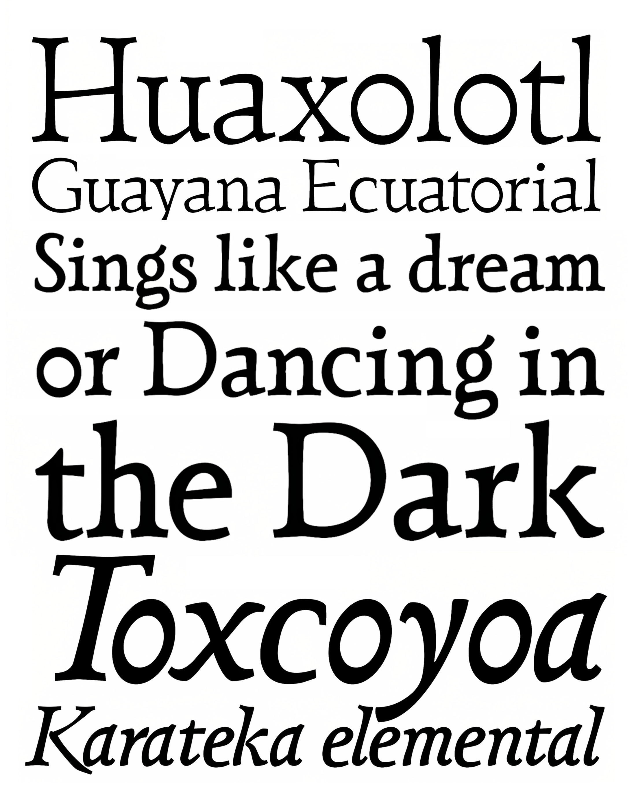 Muestra tipográfica