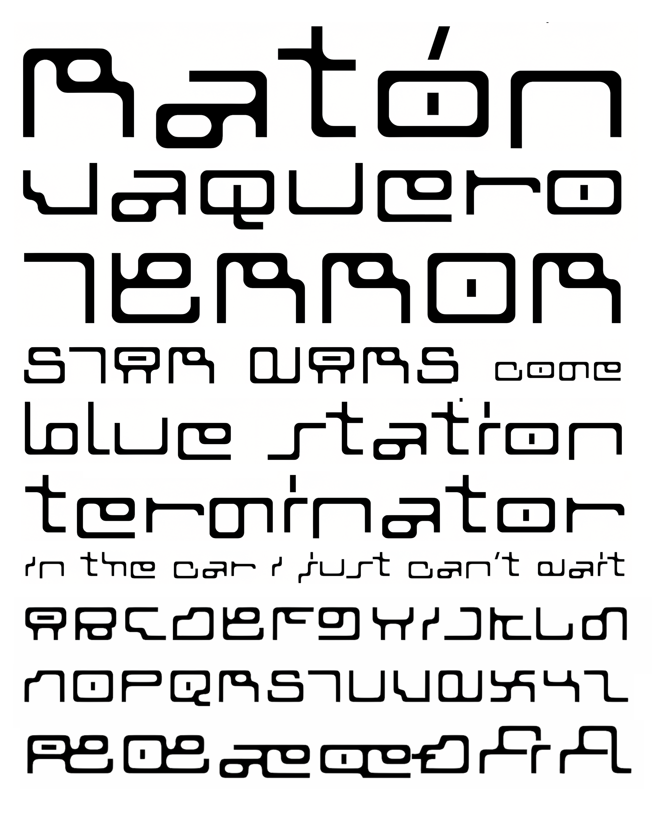 Muestra tipográfica