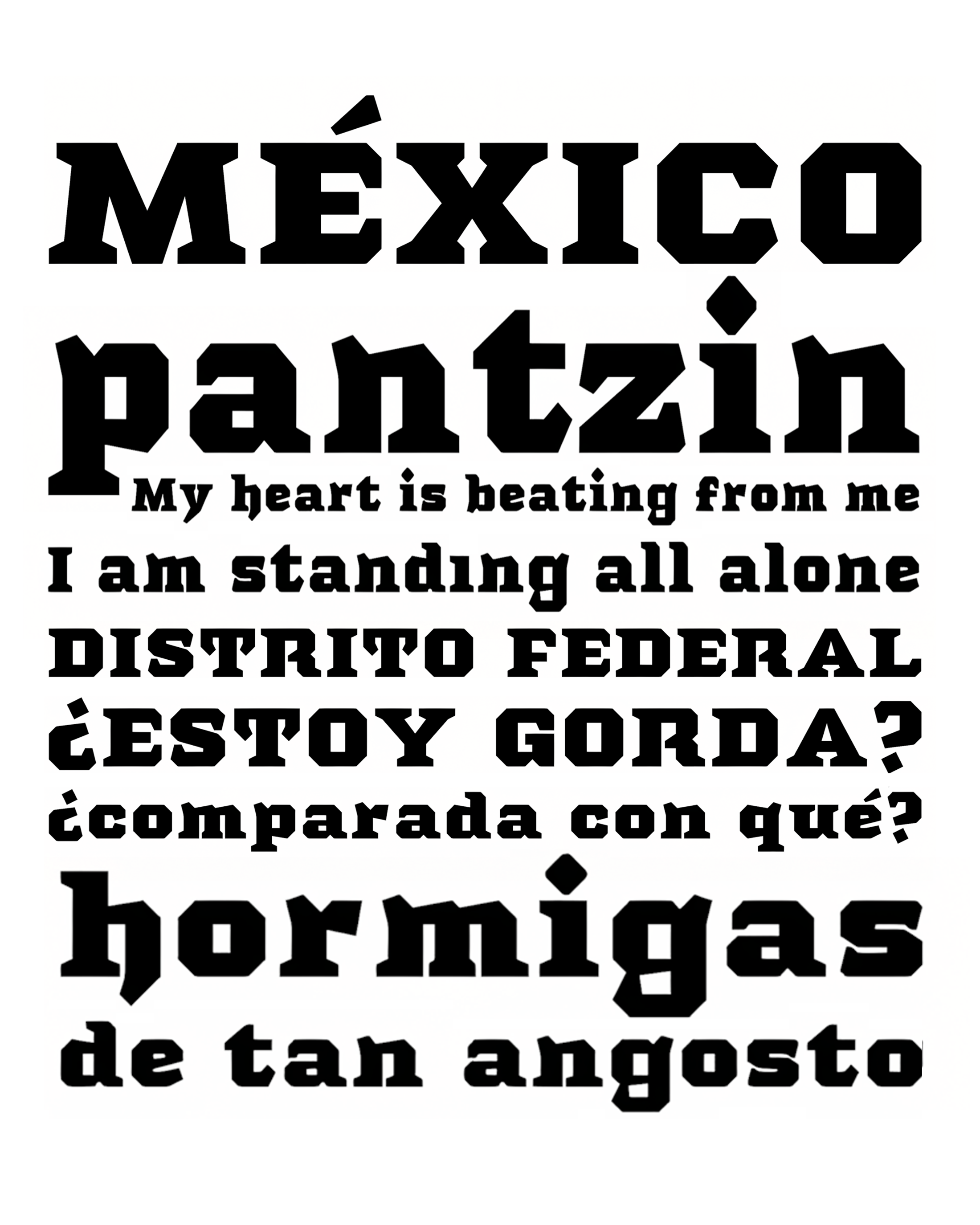 Muestra tipográfica