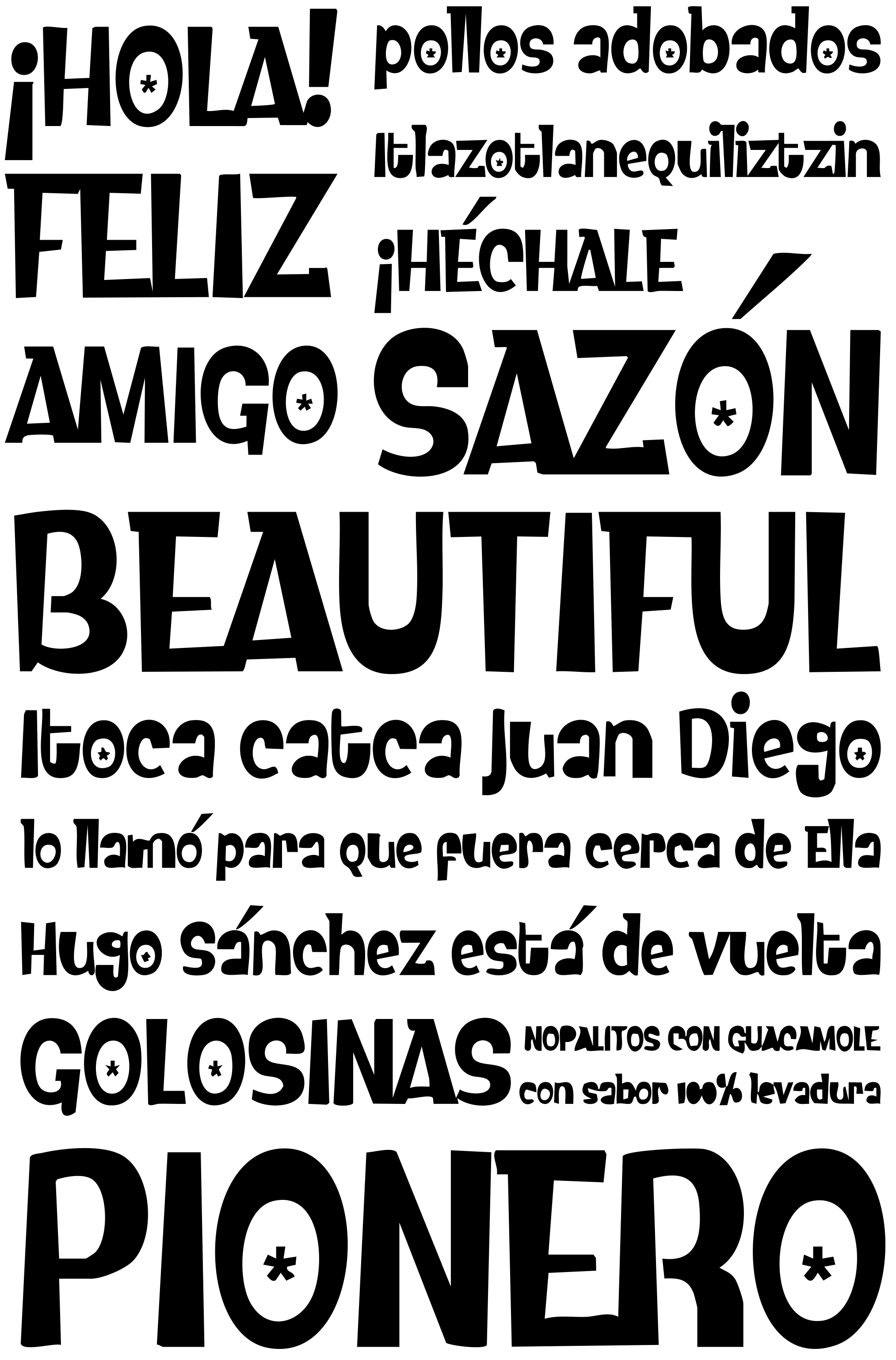 Muestra tipográfica