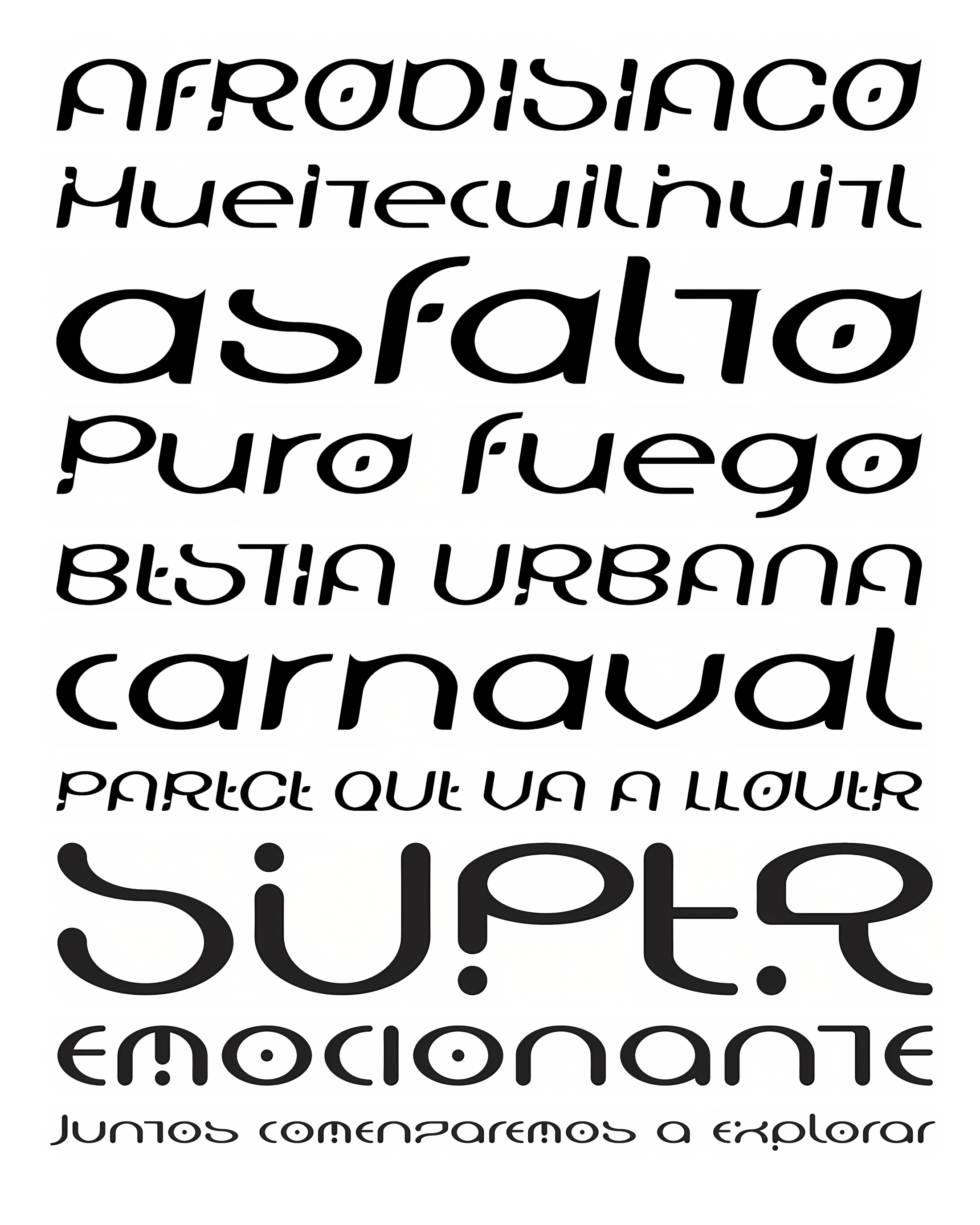 Muestra tipográfica