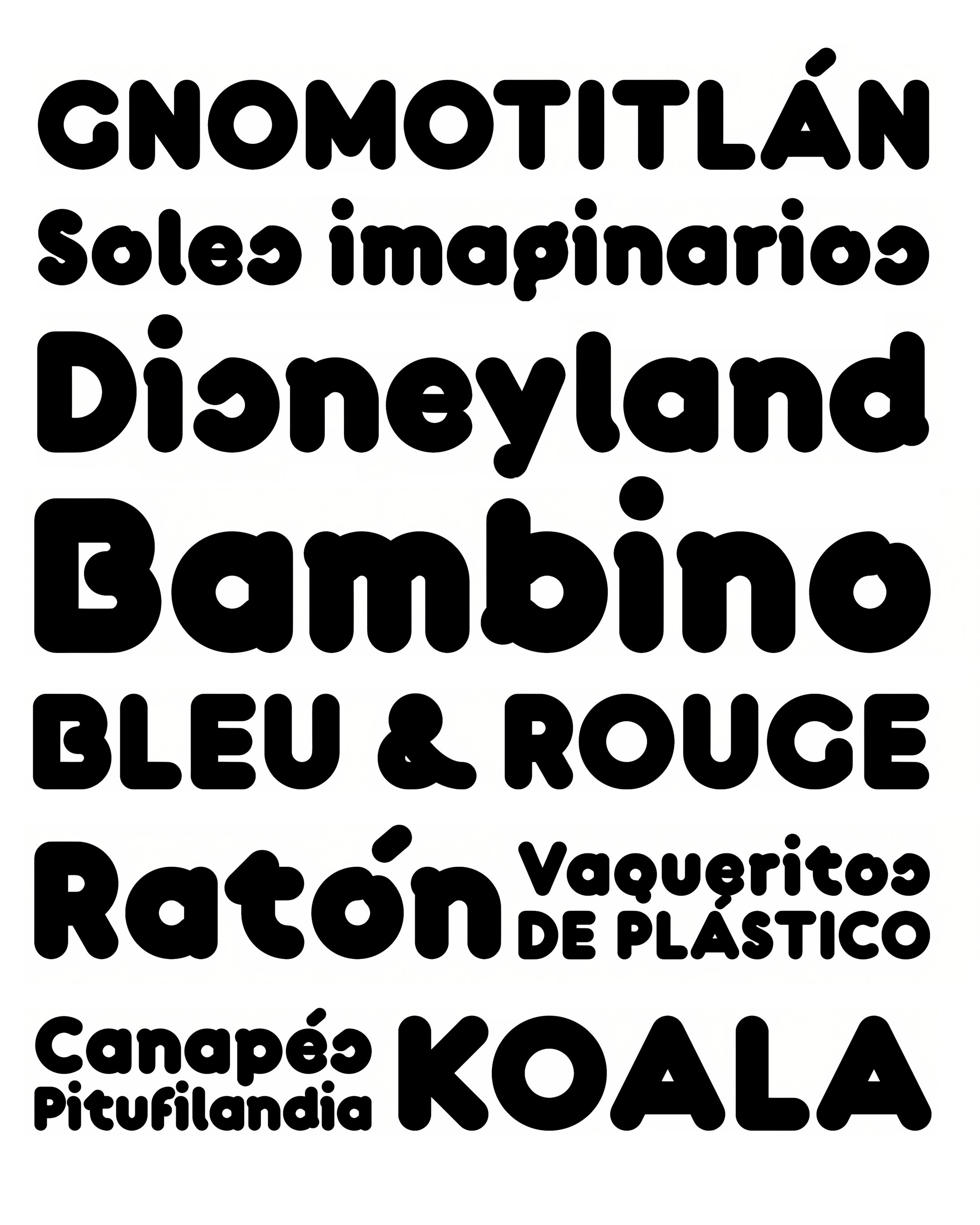 Muestra tipográfica