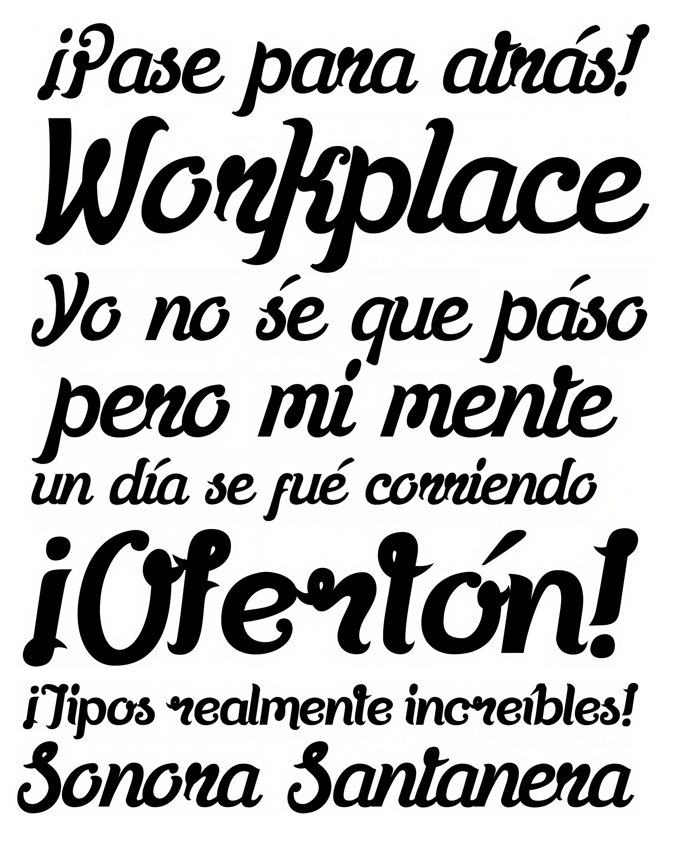 Muestra tipográfica