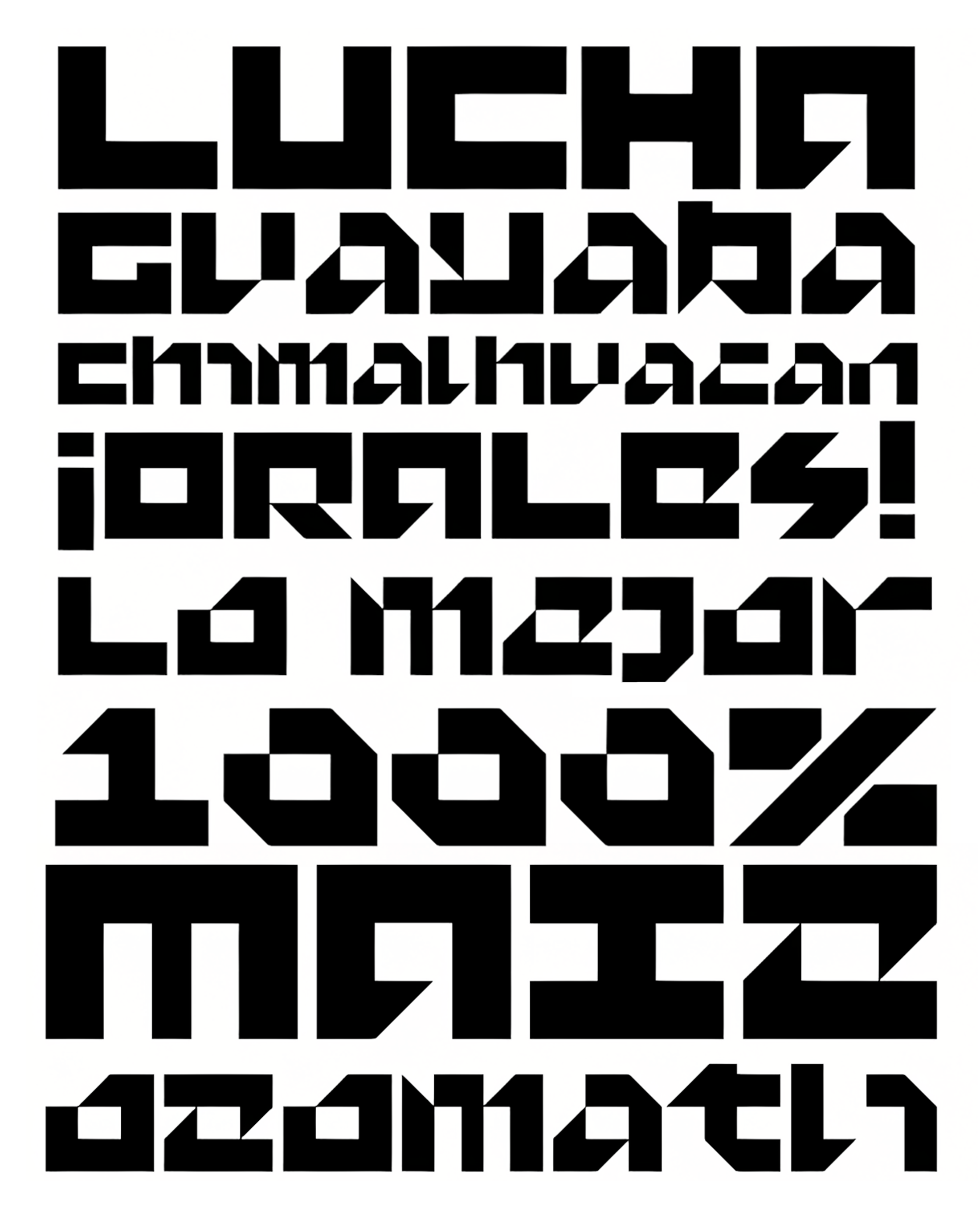 Muestra tipográfica