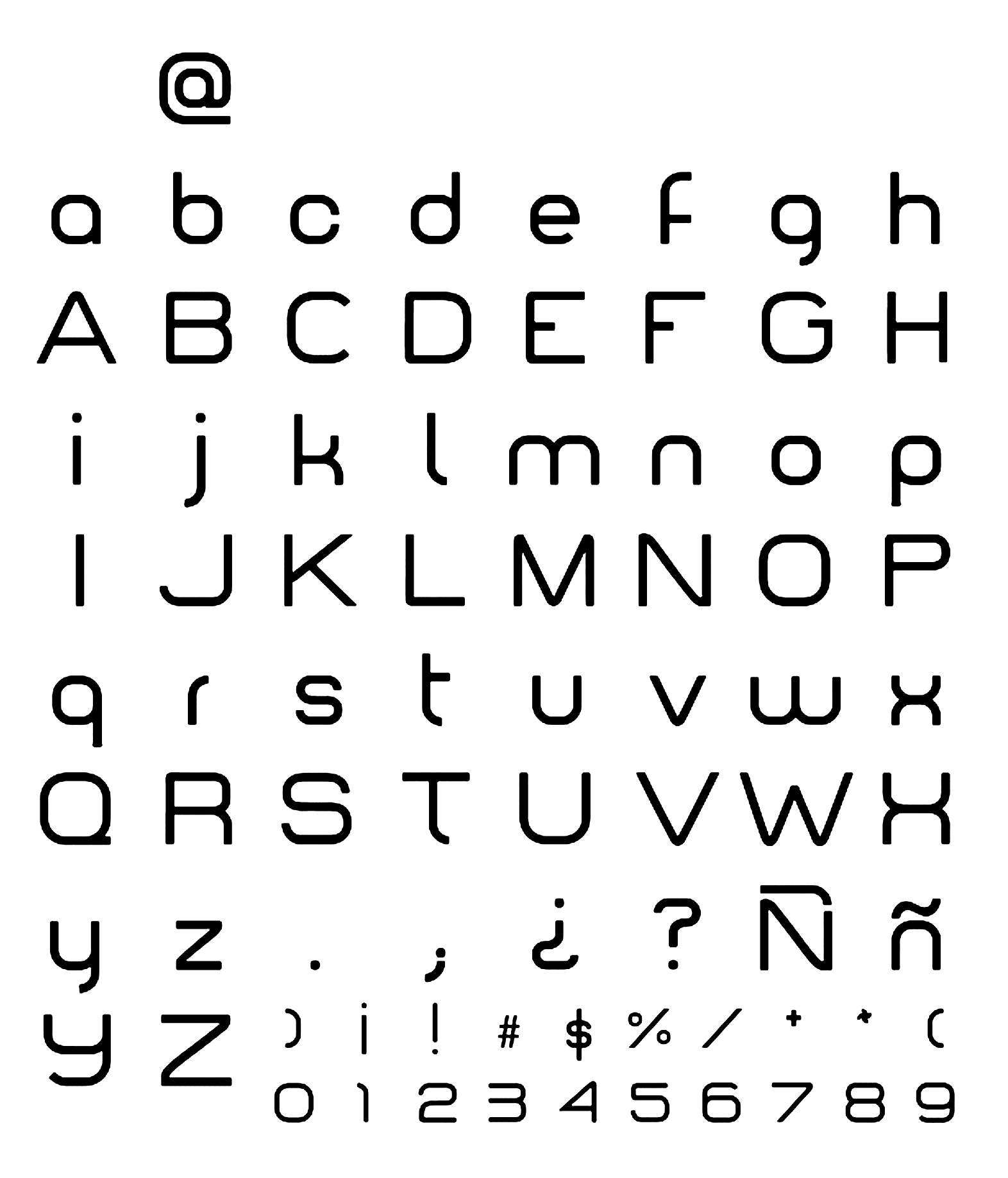 Muestra tipográfica