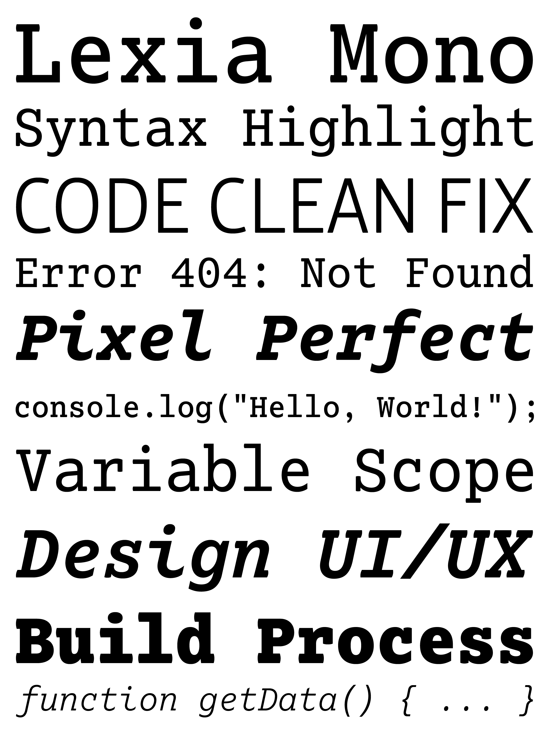 Muestra tipográfica