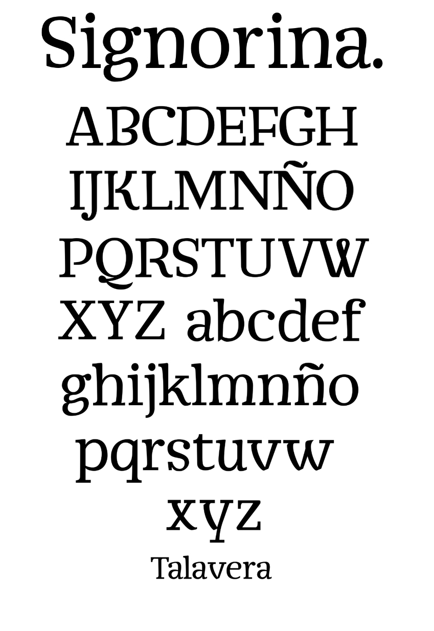 Muestra tipográfica