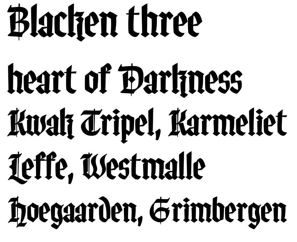 Muestra tipográfica