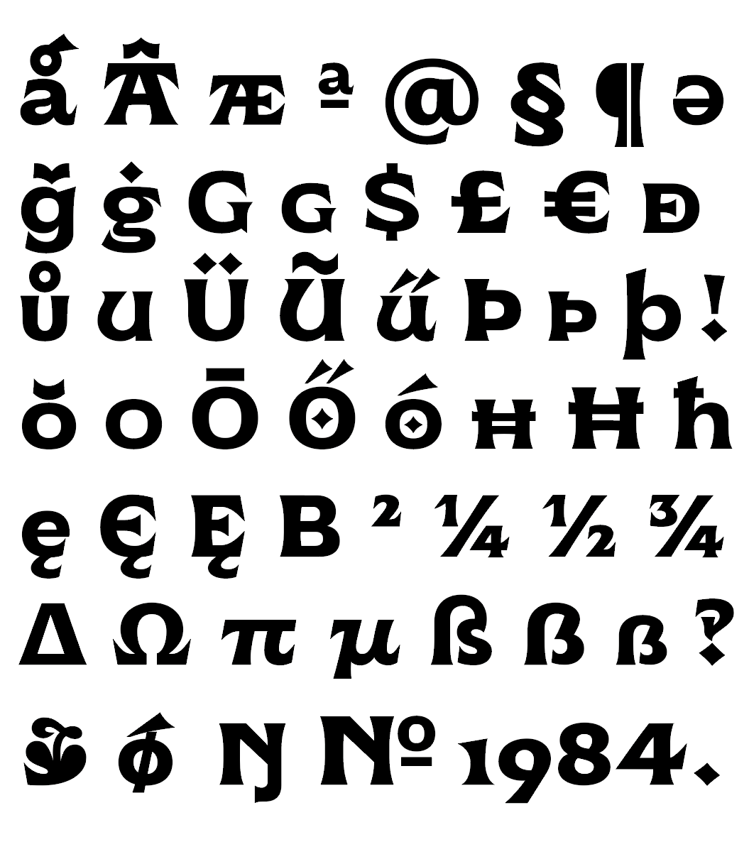 Muestra tipográfica