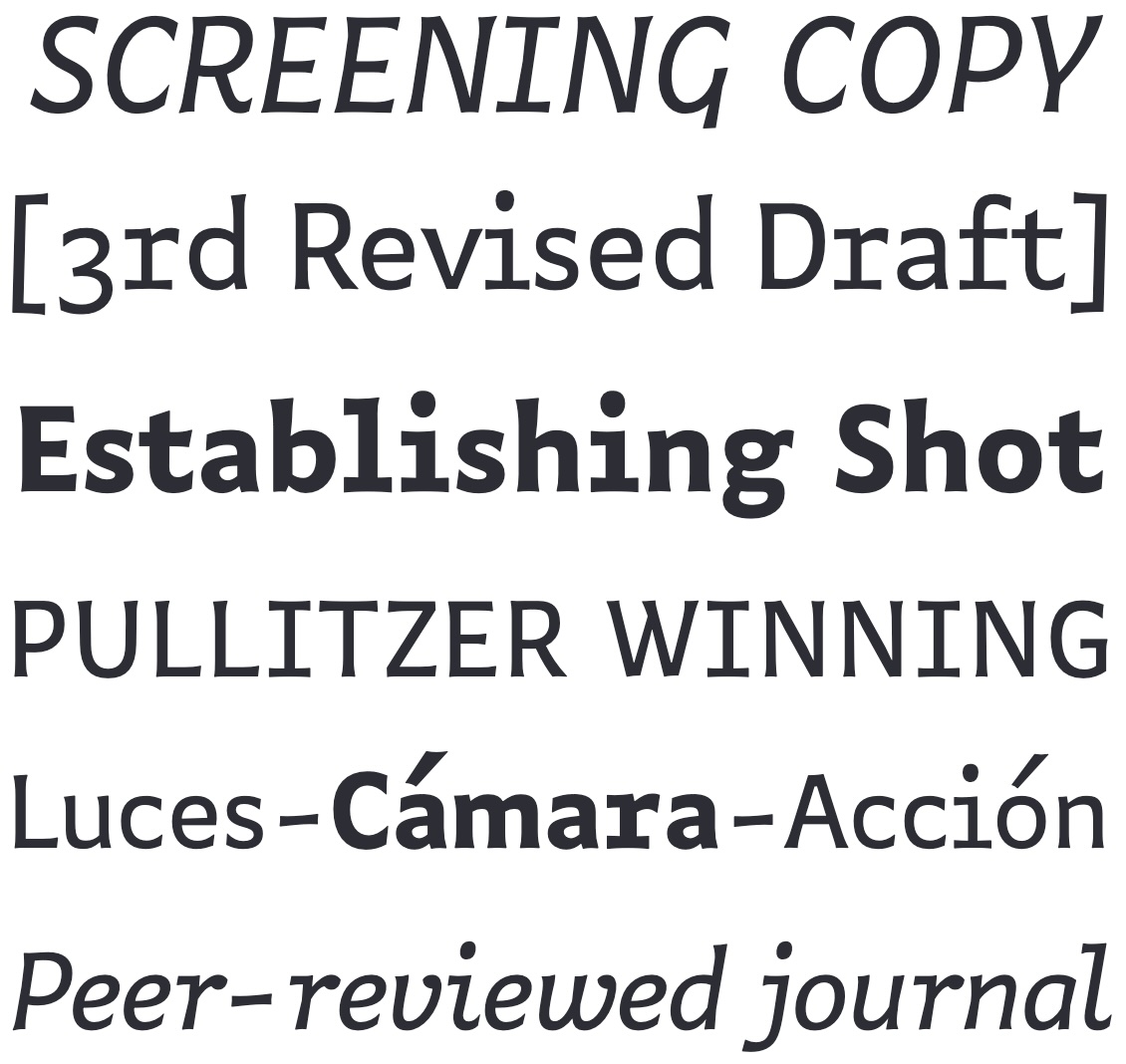 Muestra tipográfica