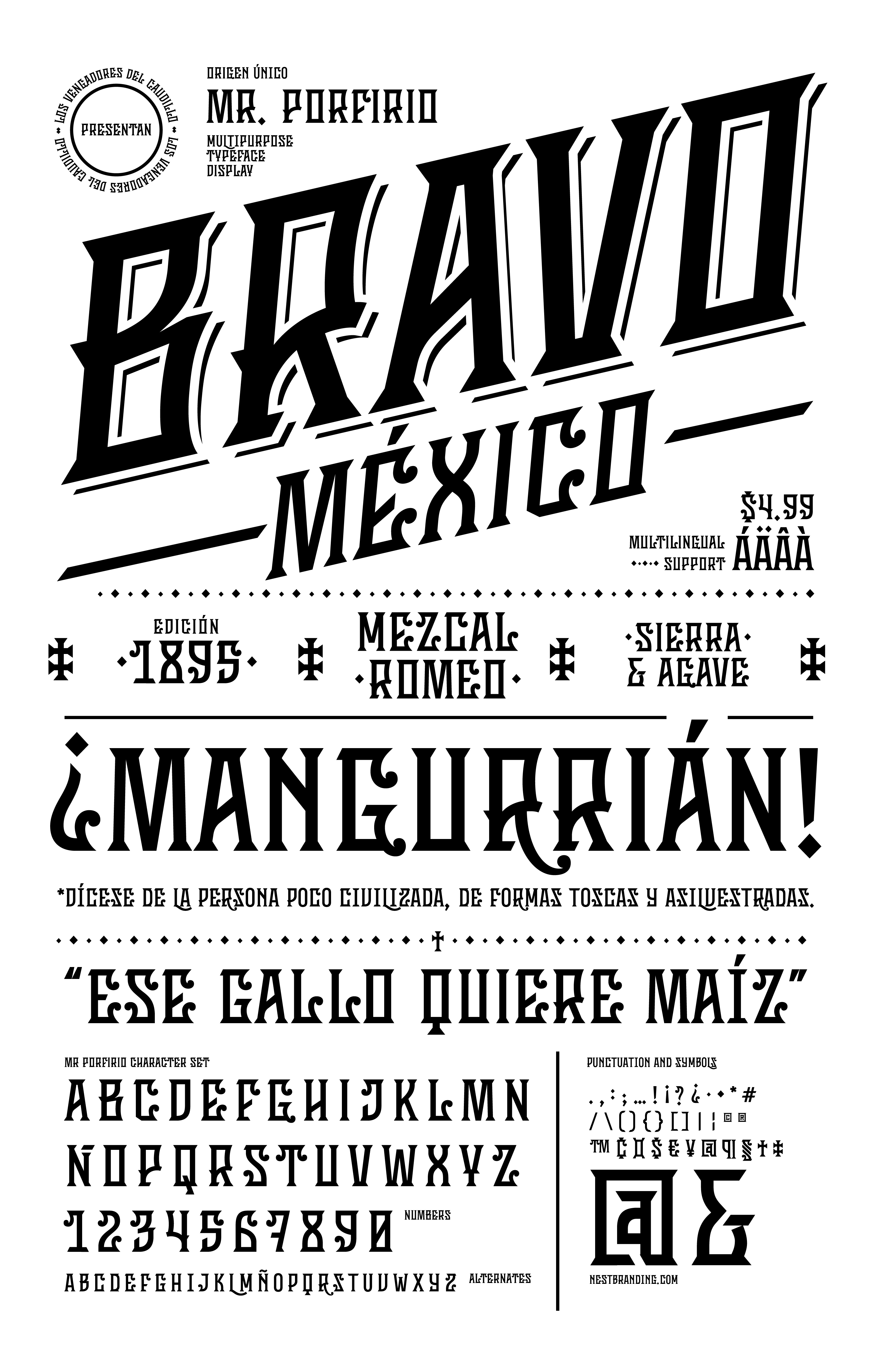 Muestra tipográfica