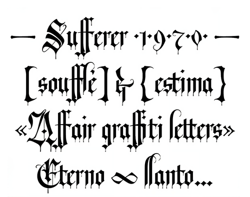 Revólver Blackletter