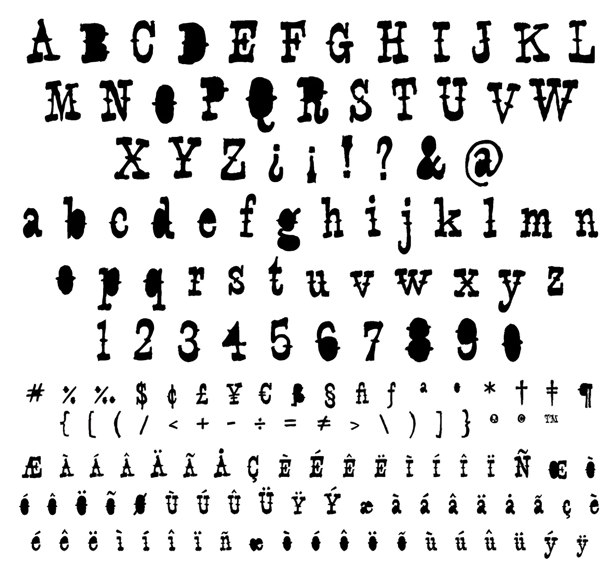 Muestra tipográfica