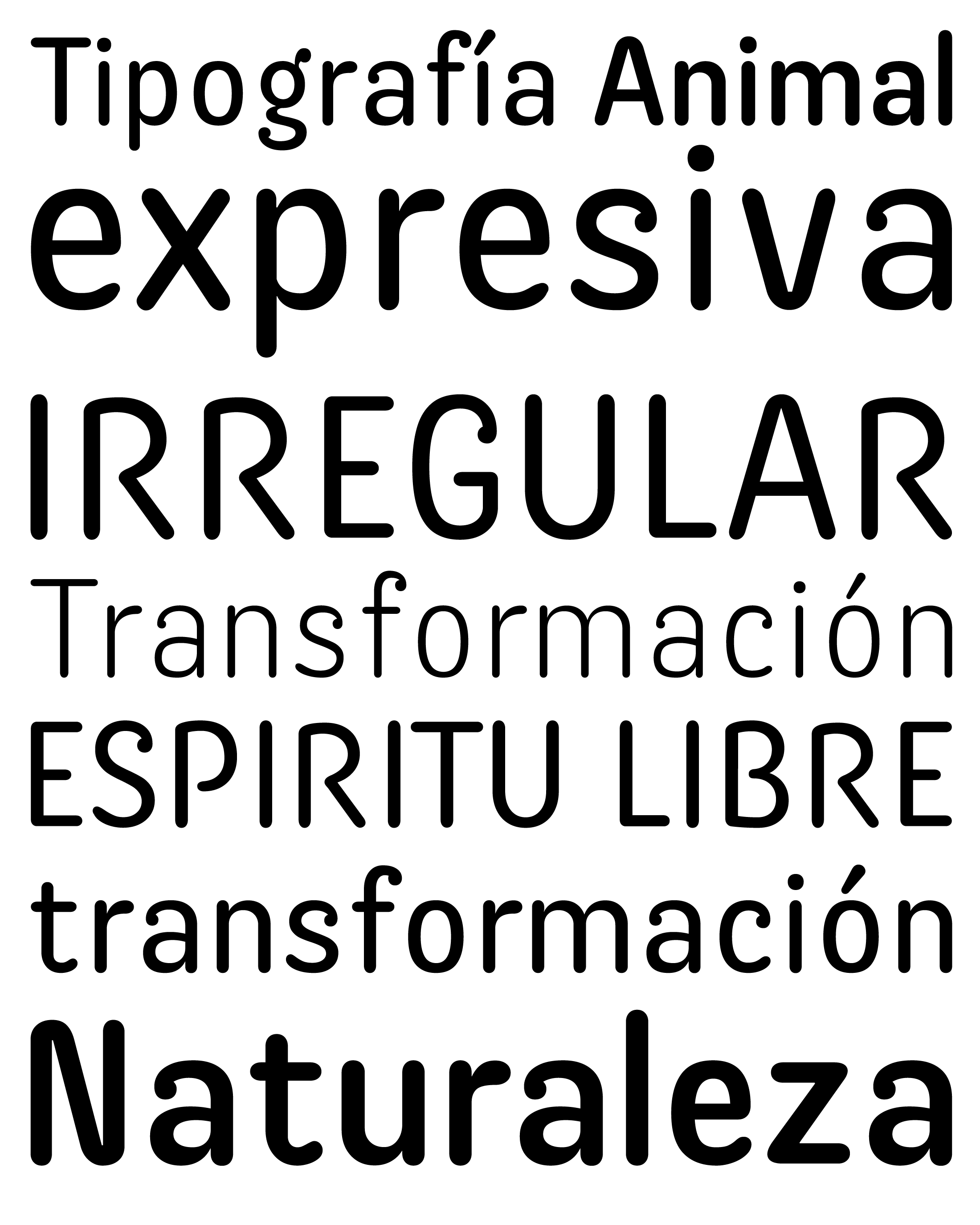 Muestra tipográfica