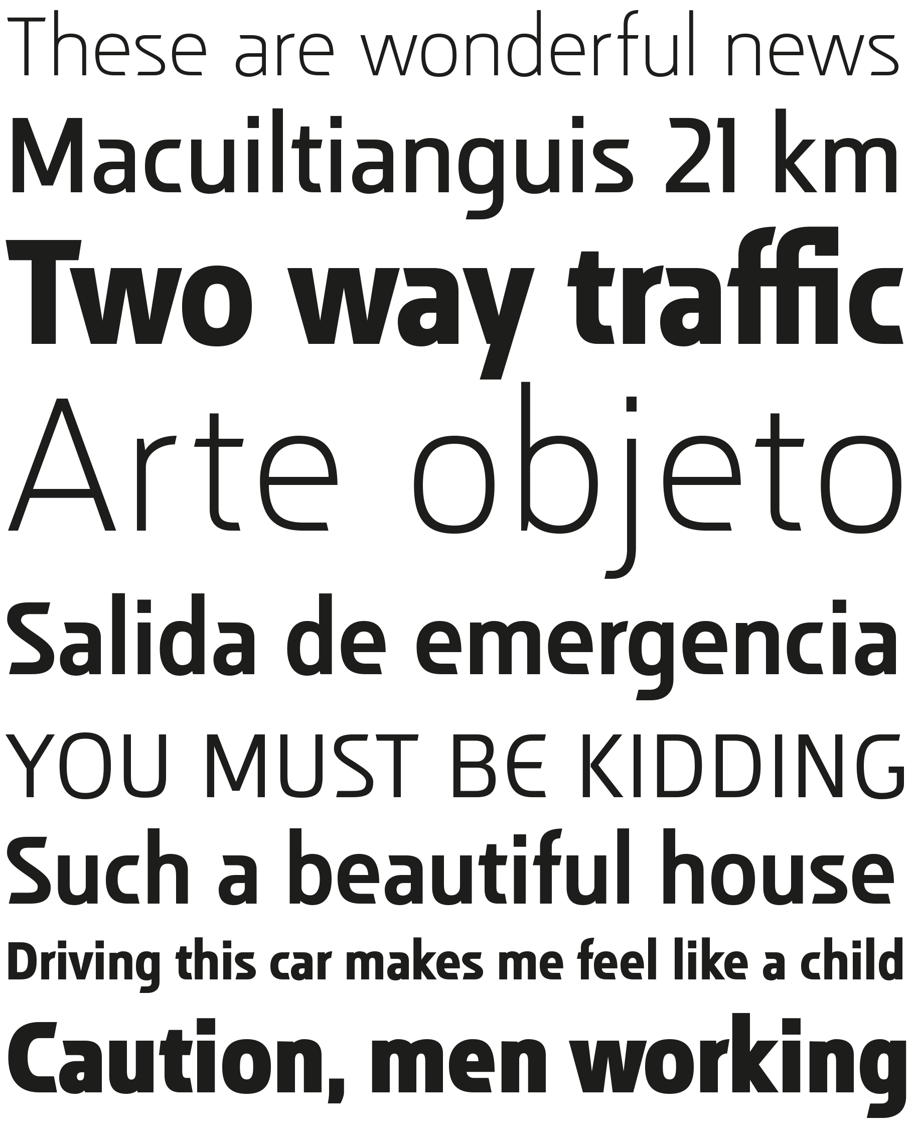 Muestra tipográfica