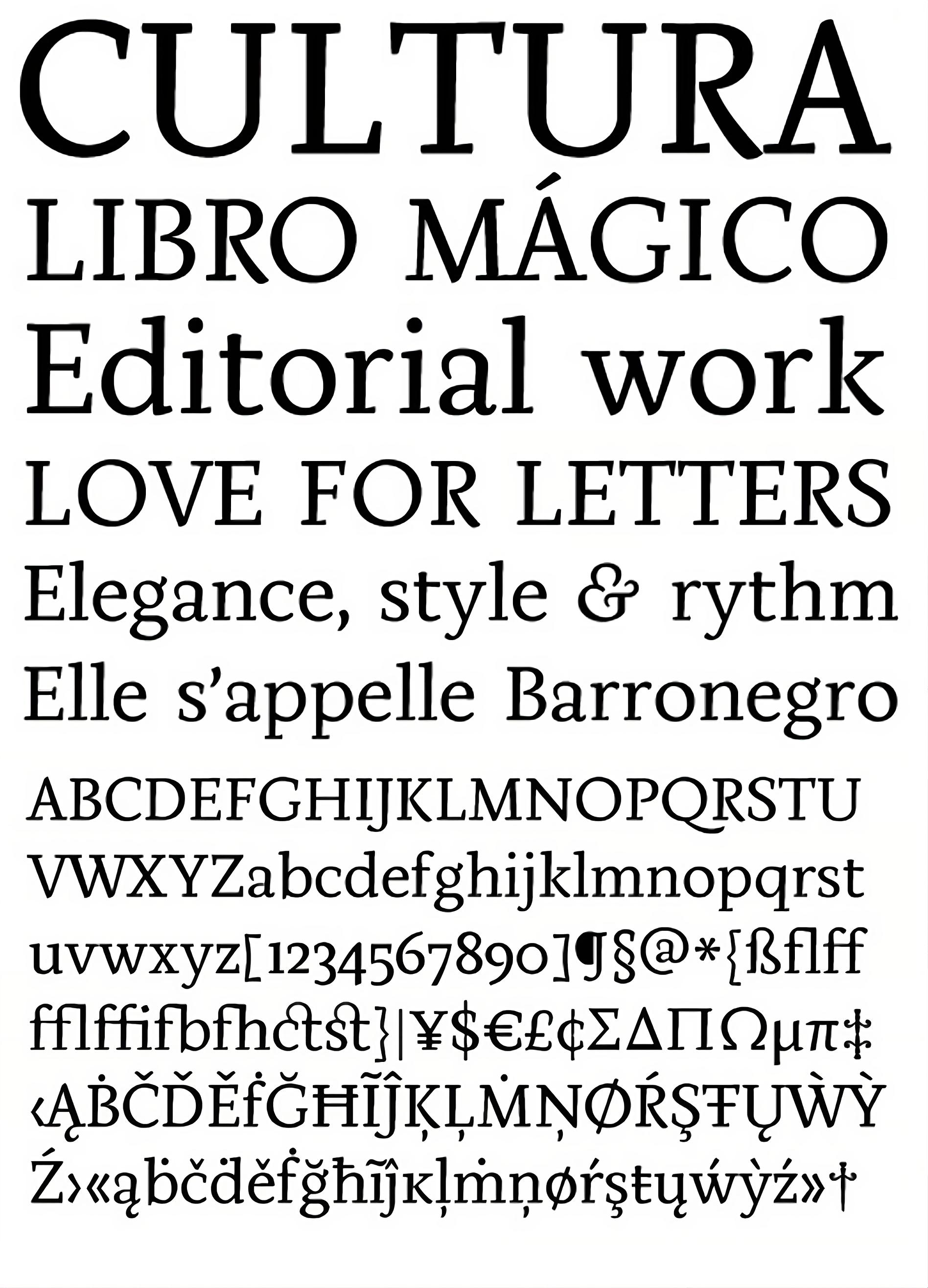 Muestra tipográfica