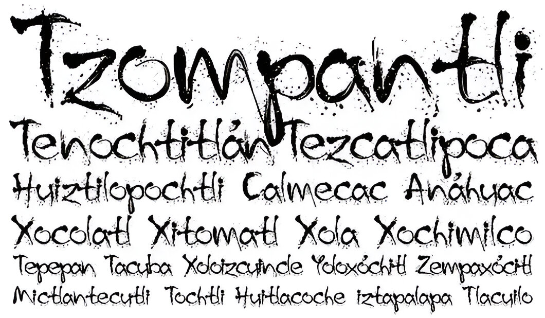 Muestra tipográfica