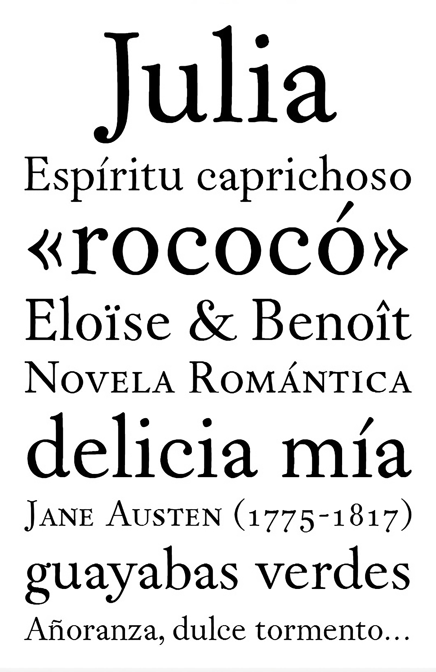 Muestra tipográfica