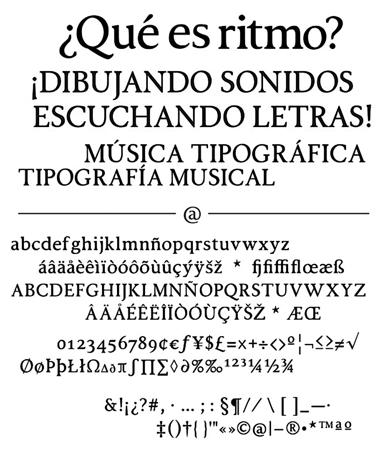 Muestra tipográfica