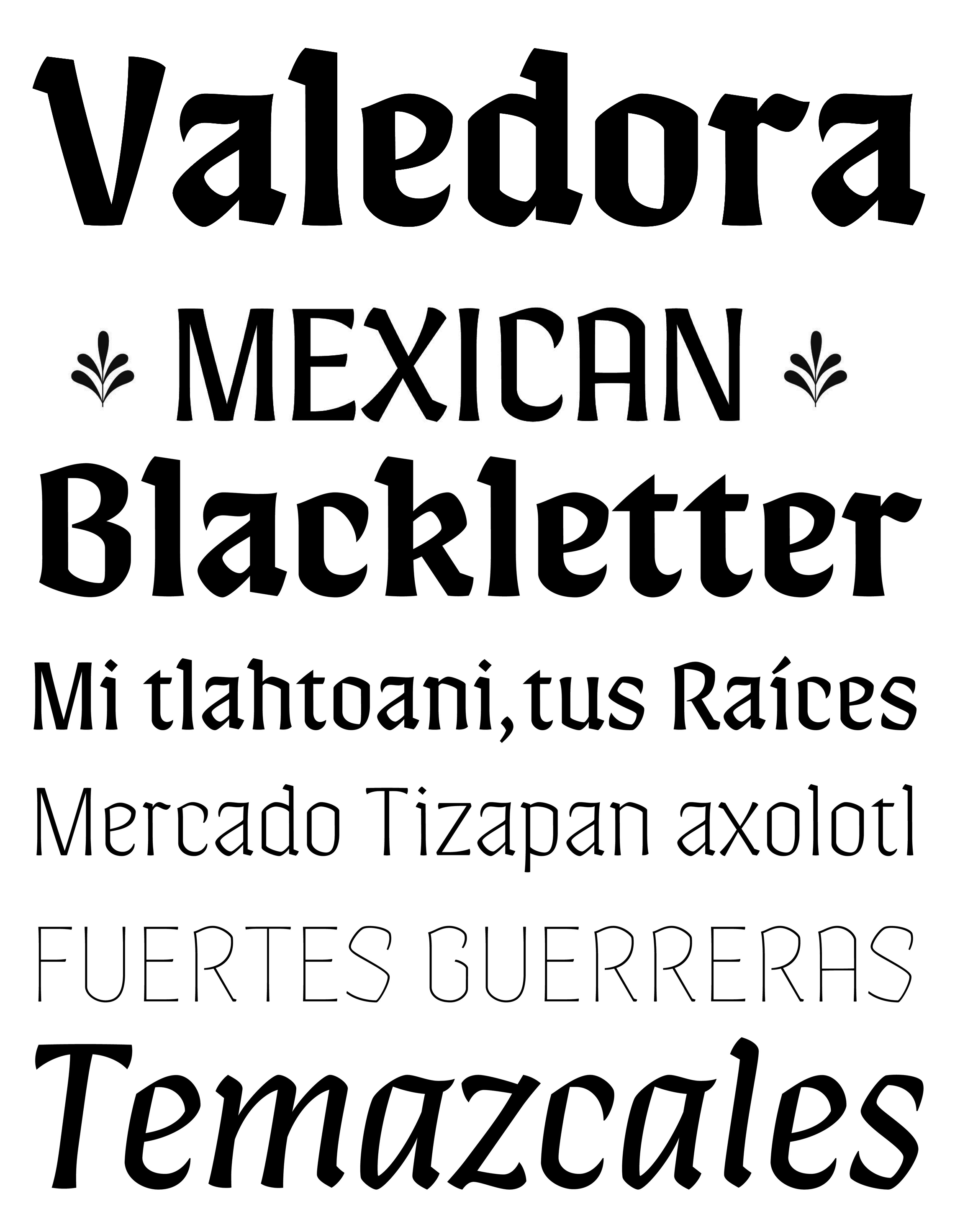 Muestra tipográfica