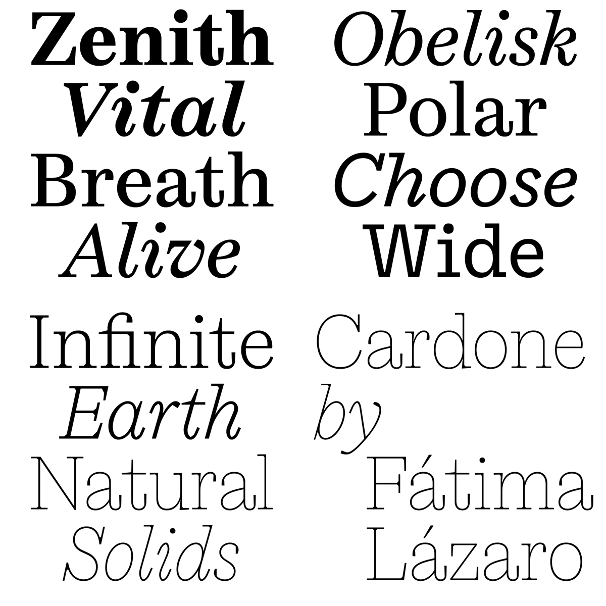 Muestra tipográfica