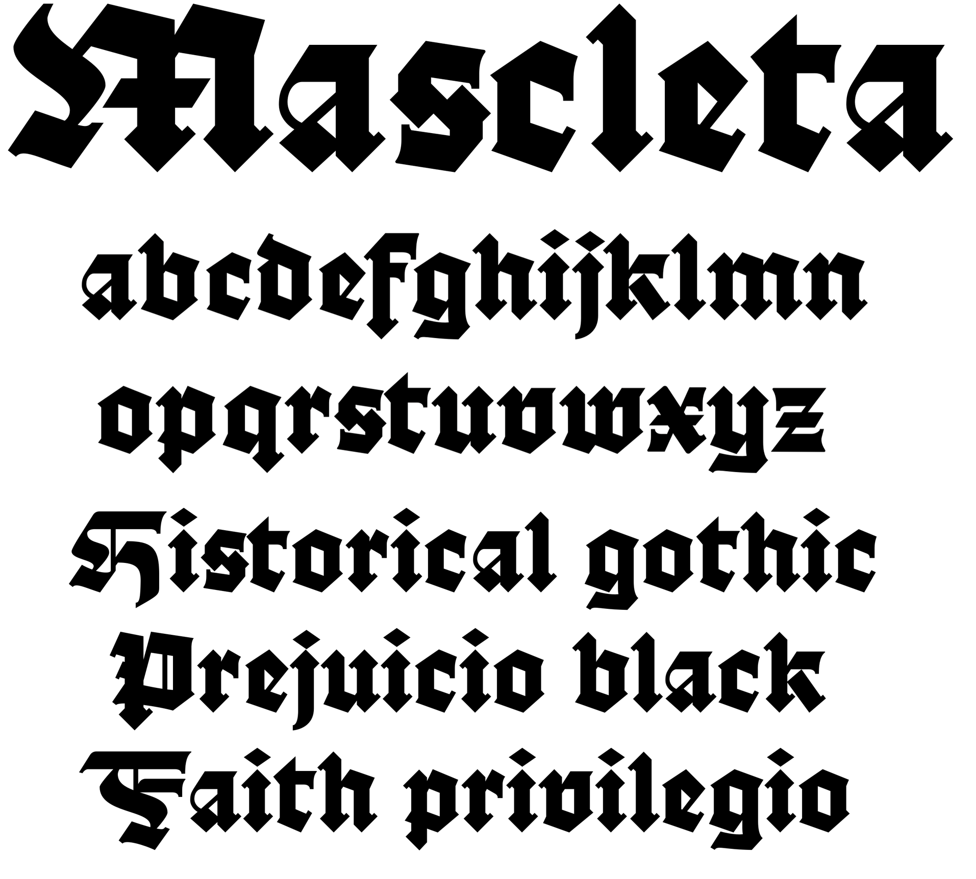 Muestra tipográfica