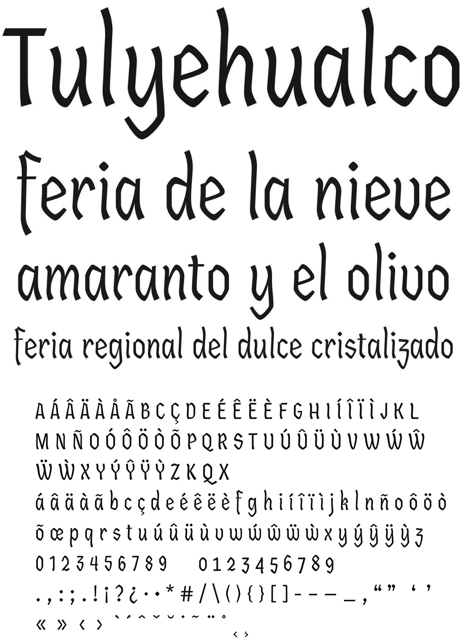 Muestra tipográfica