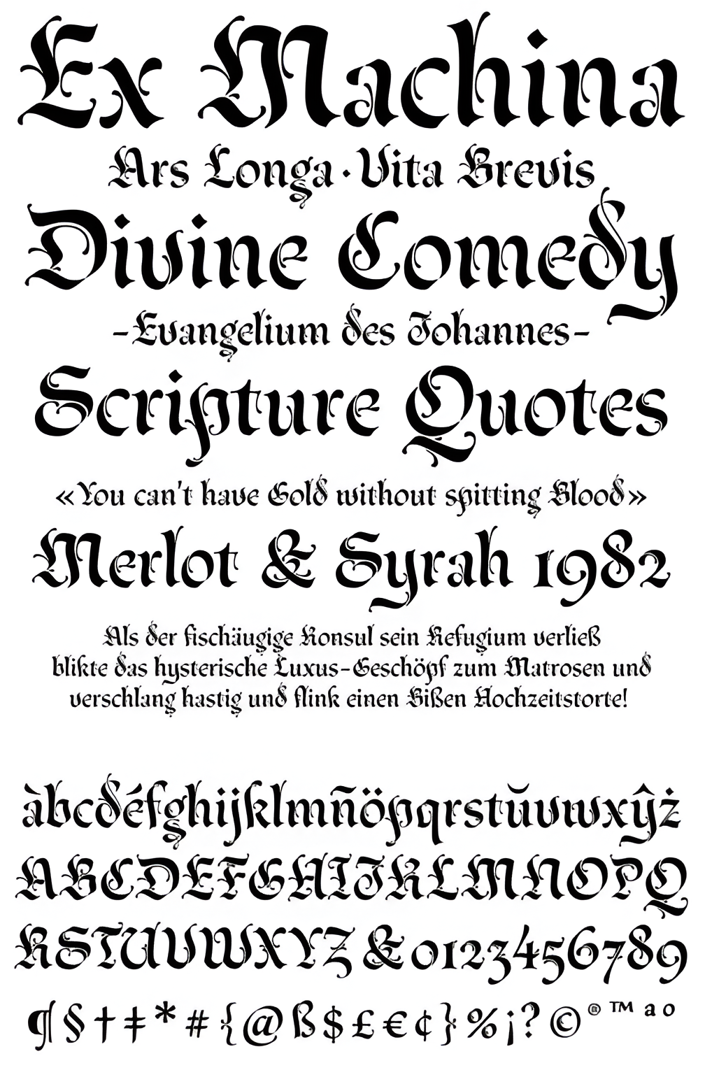 Muestra tipográfica