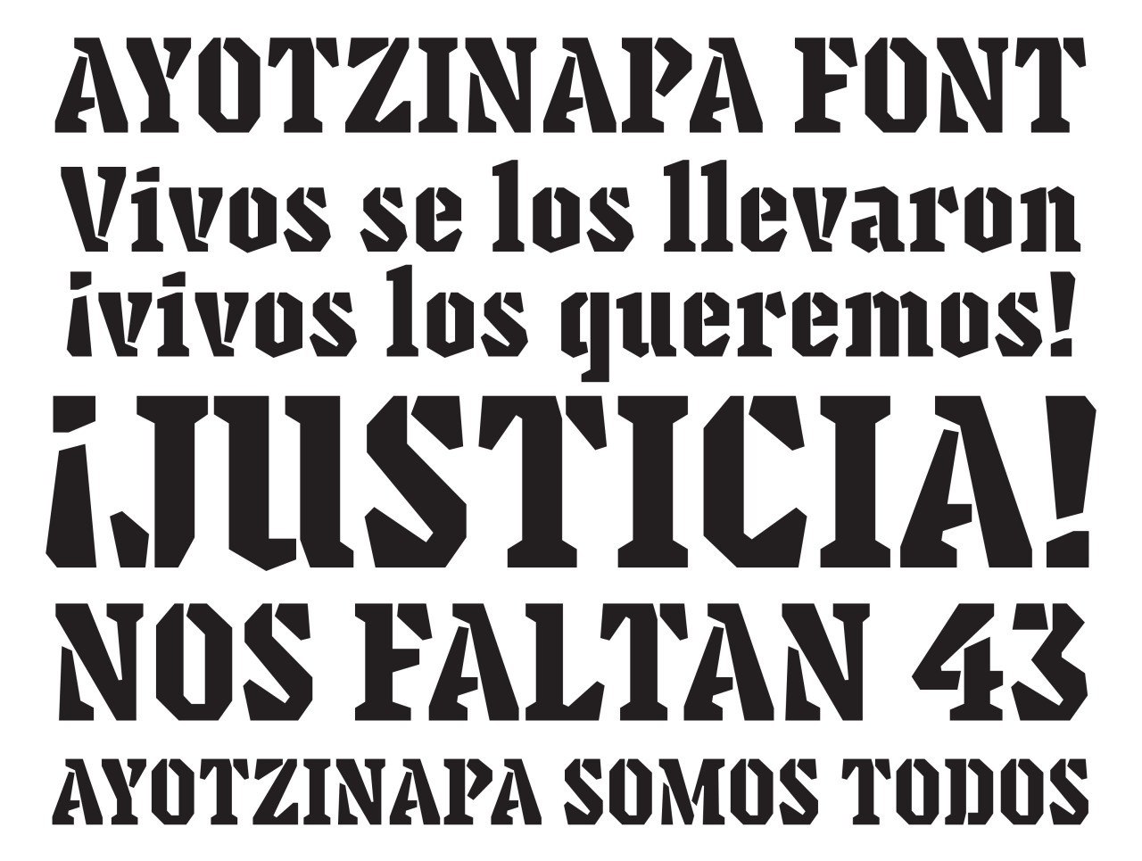 Muestra tipográfica