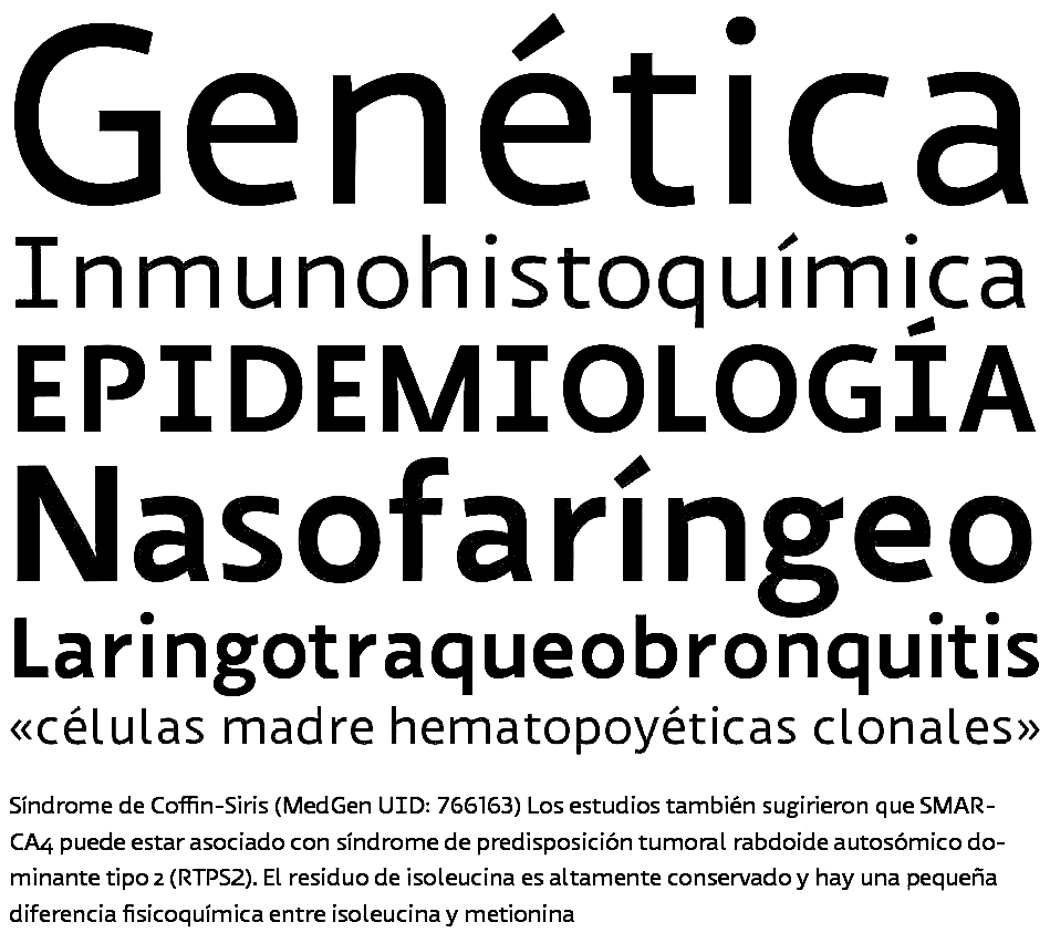 Muestra tipográfica