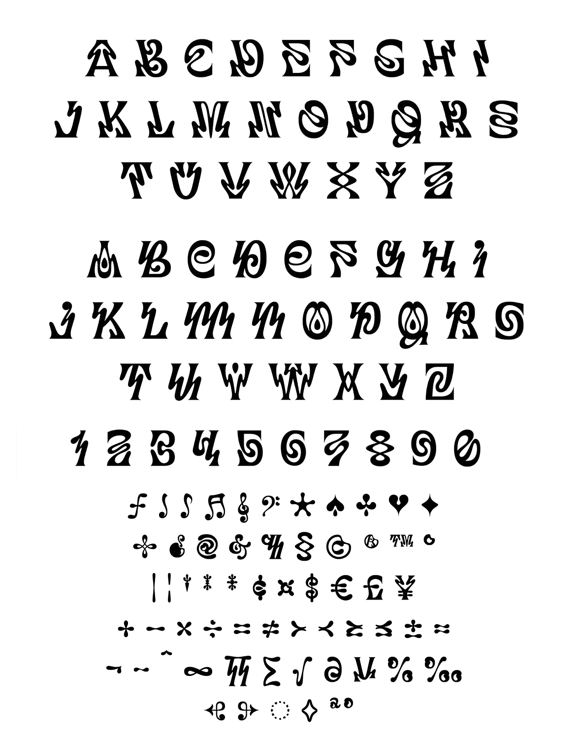 Muestra tipográfica