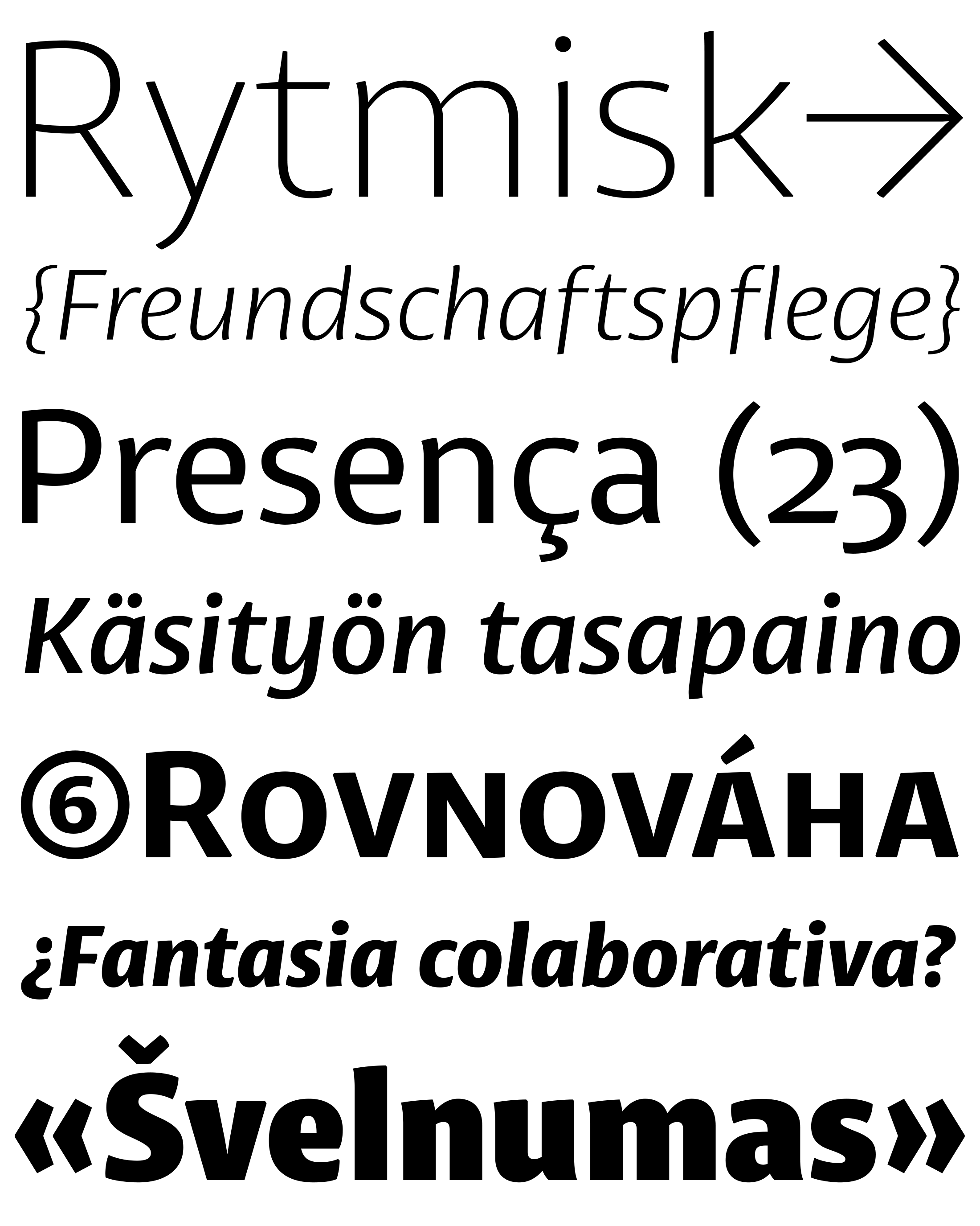 Muestra tipográfica