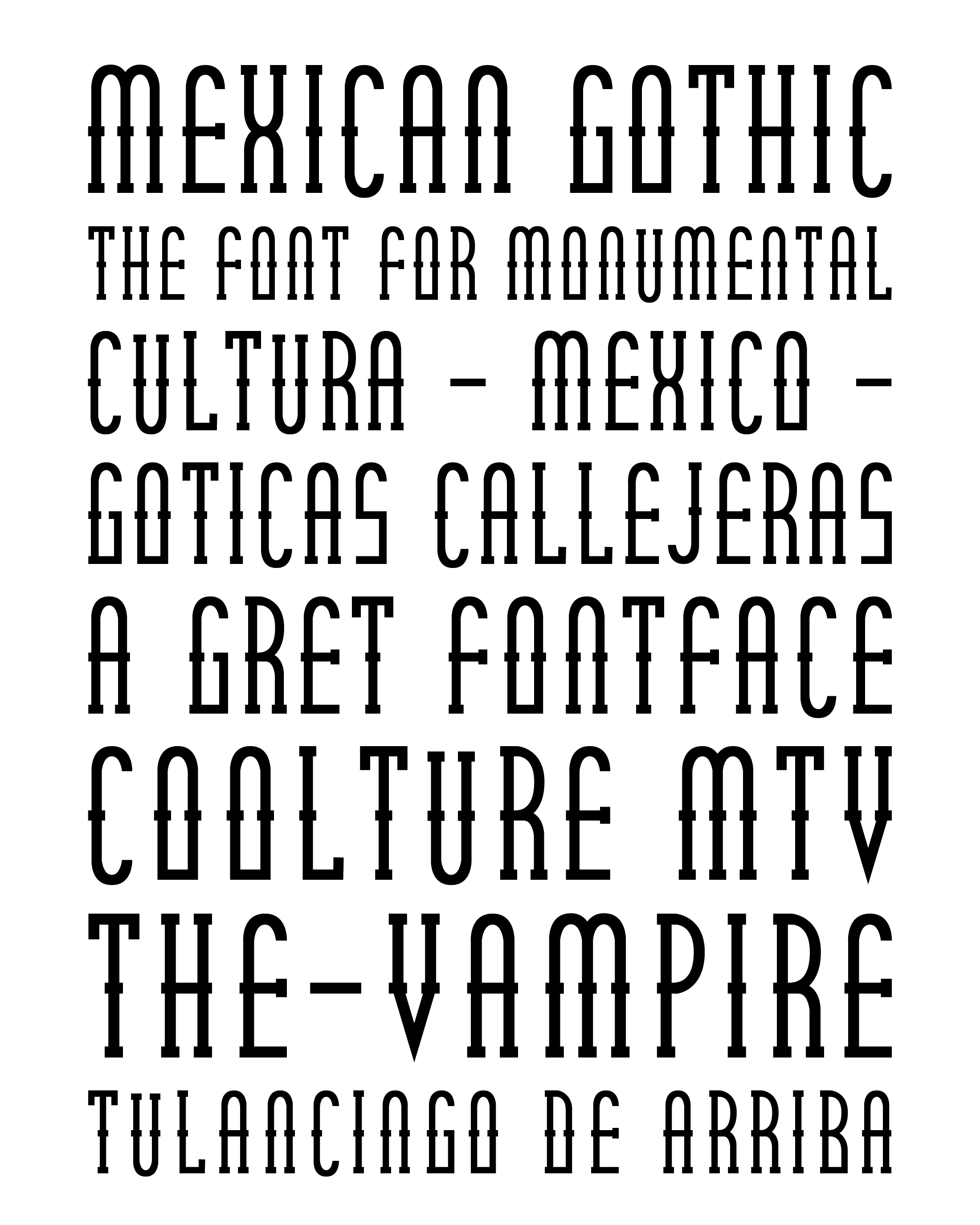 Muestra tipográfica