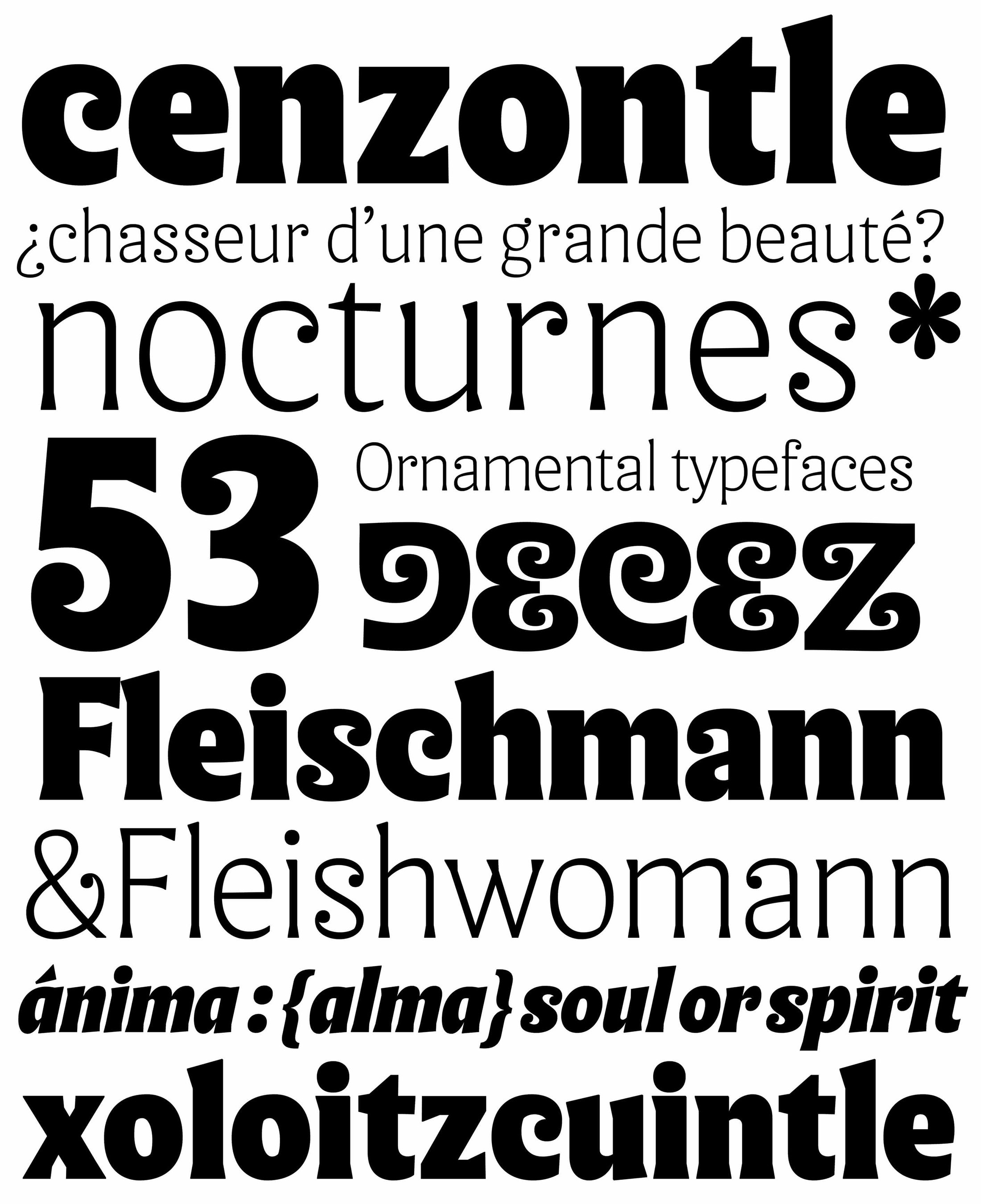 Muestra tipográfica