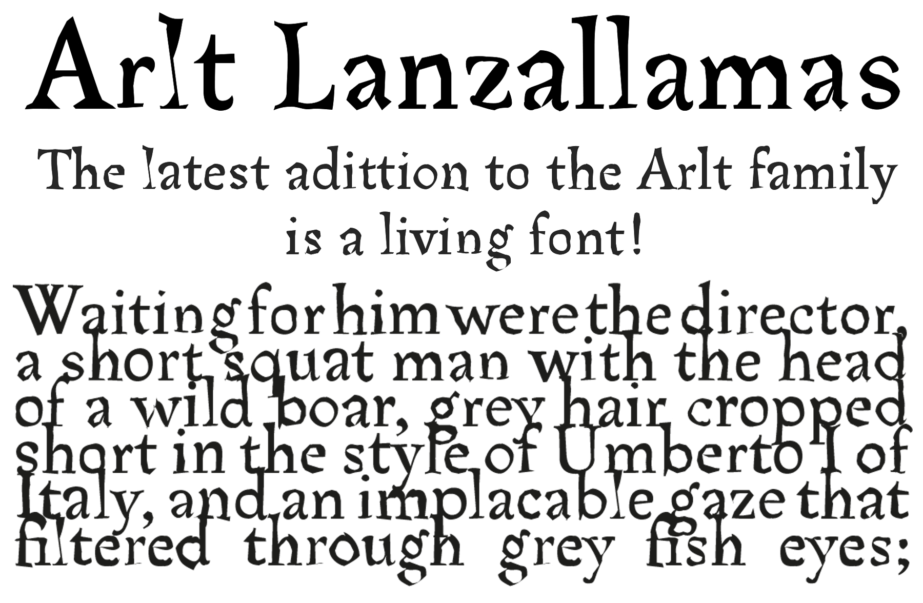 Muestra tipográfica