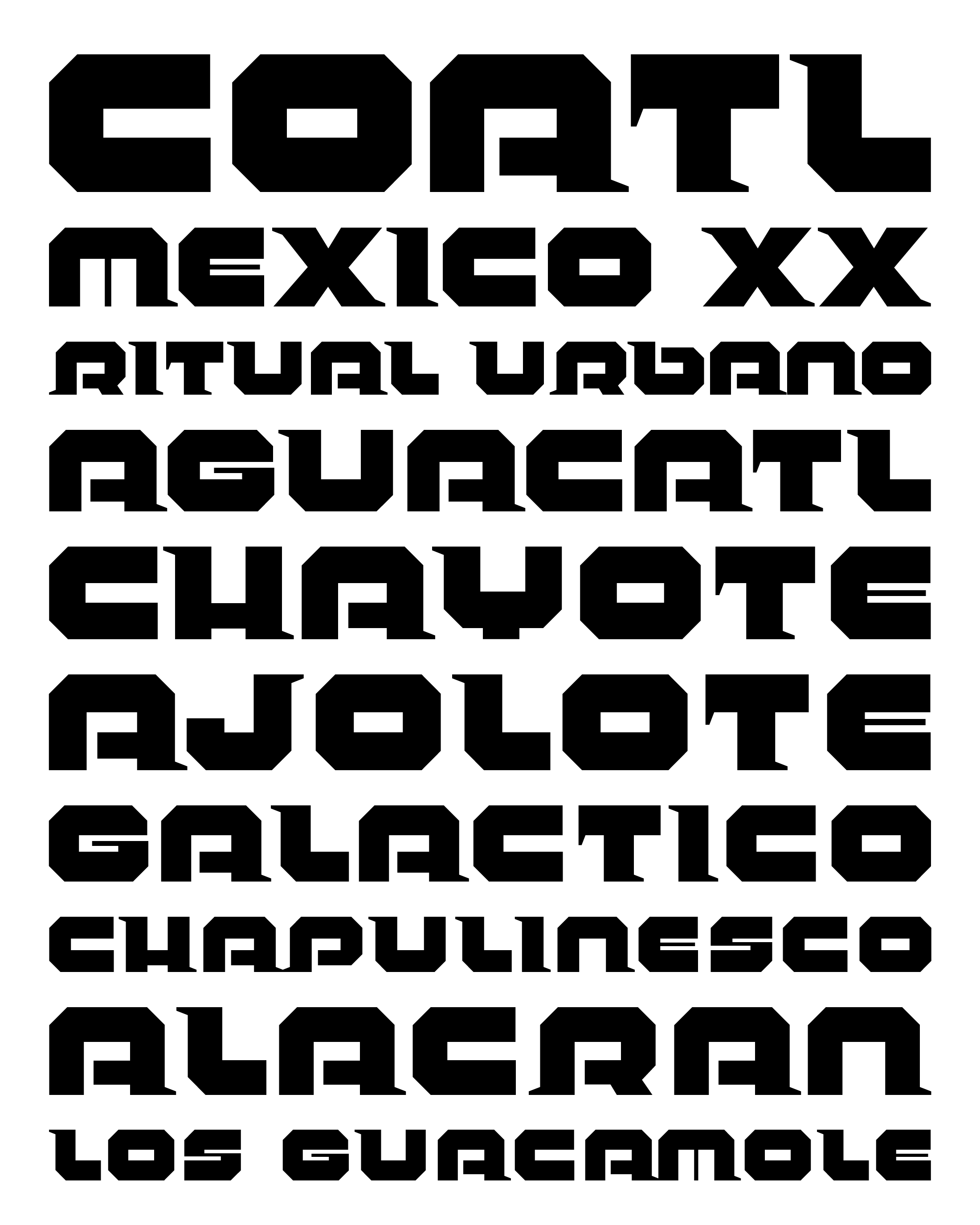 Muestra tipográfica