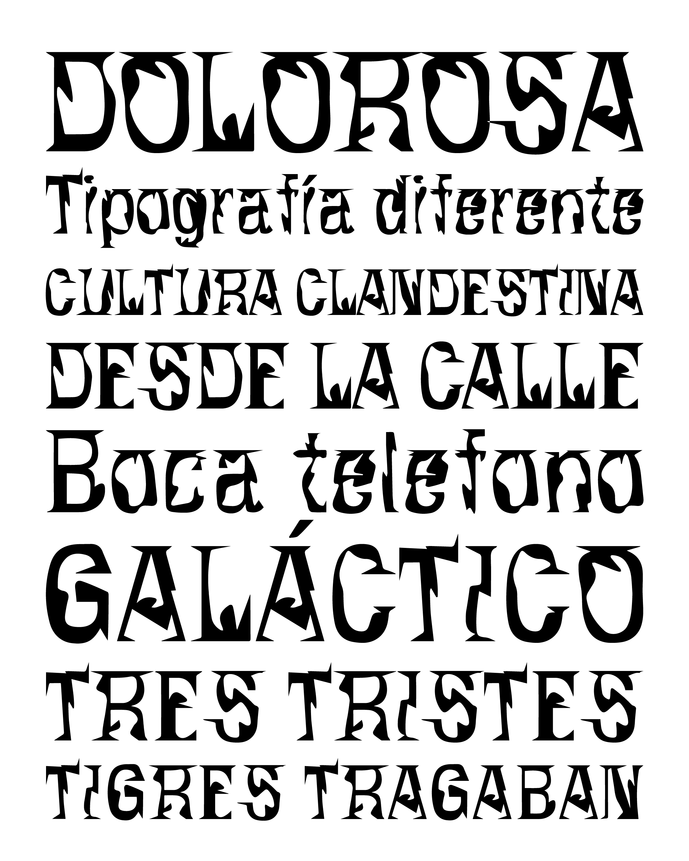 Muestra tipográfica