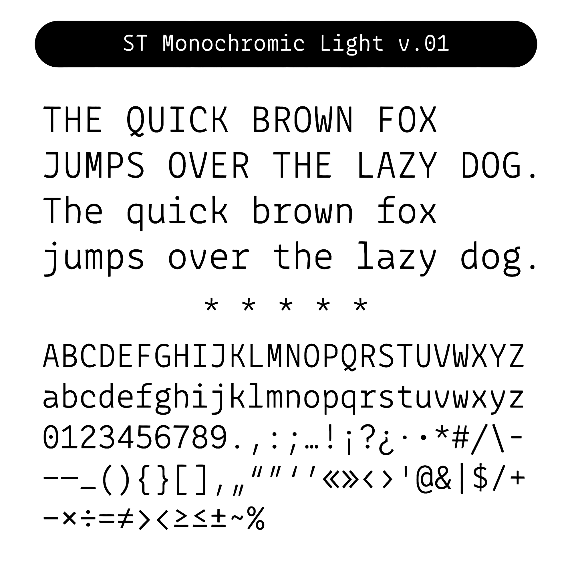 Muestra tipográfica