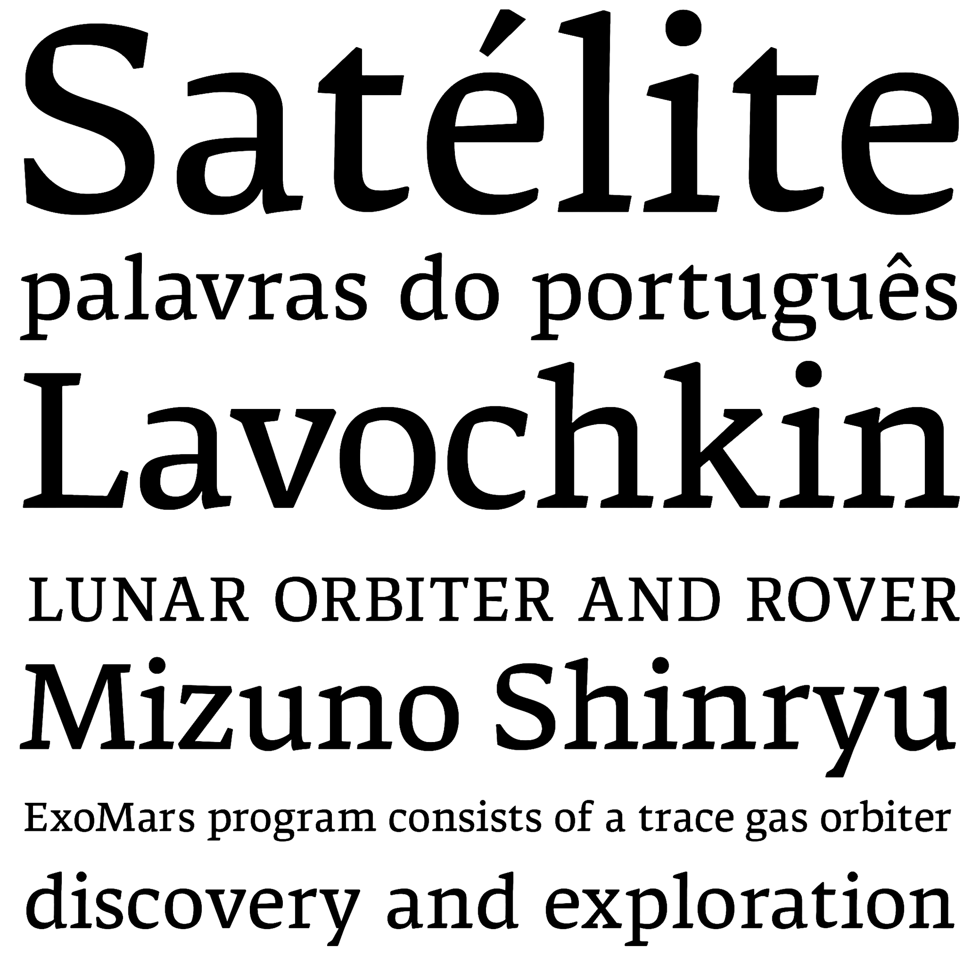 Muestra tipográfica